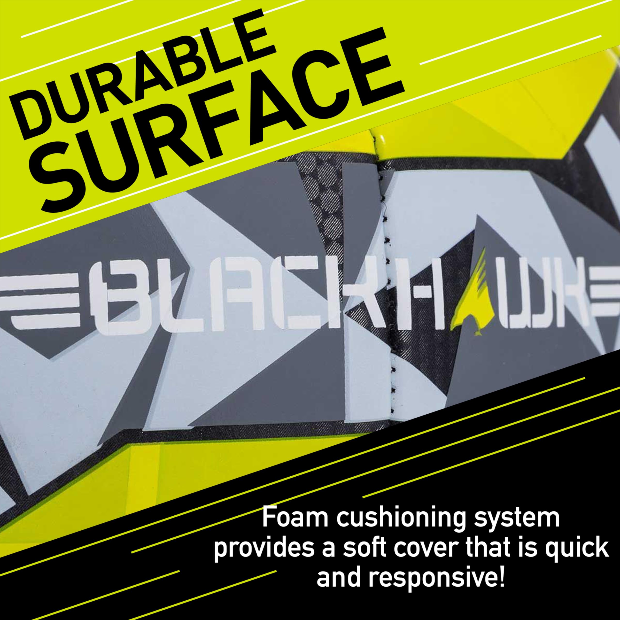 Franklin Sports Blackhawk Soccer Ball, Size 3, Black