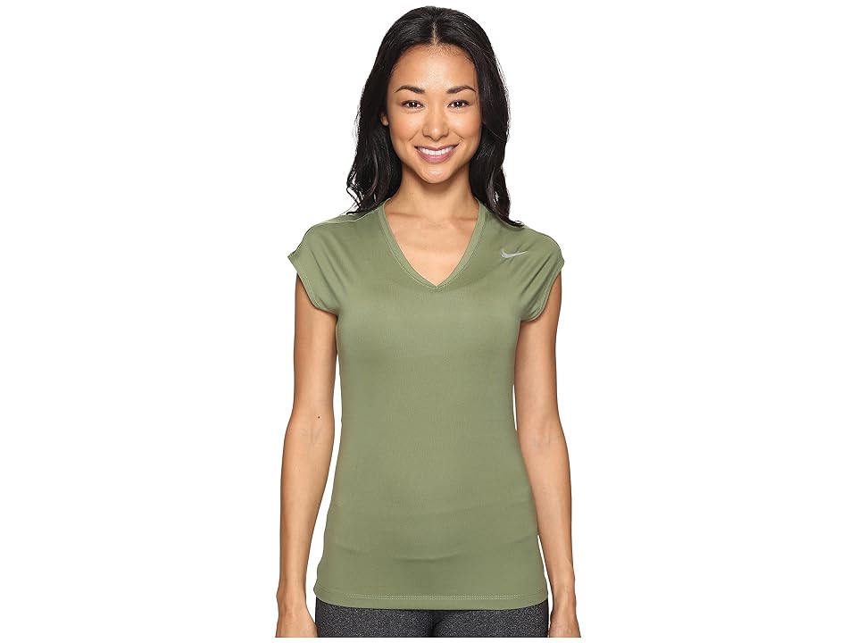 

Nike Golf Greens Top 2.0 (Palm Green/Metallic Silver) Women's Short Sleeve Pullover