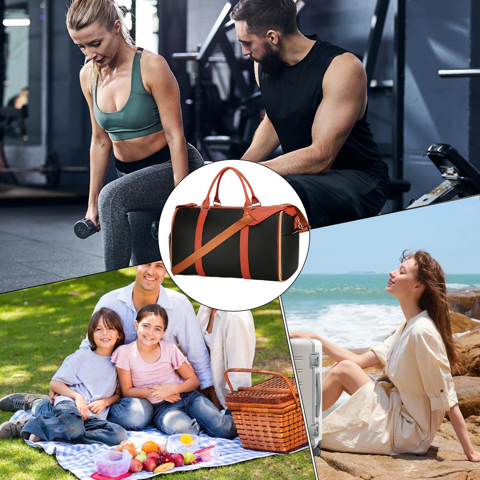 Faltbare für Reisen, Klappreise -Tasche Duffel Pack mit großer Kapazität