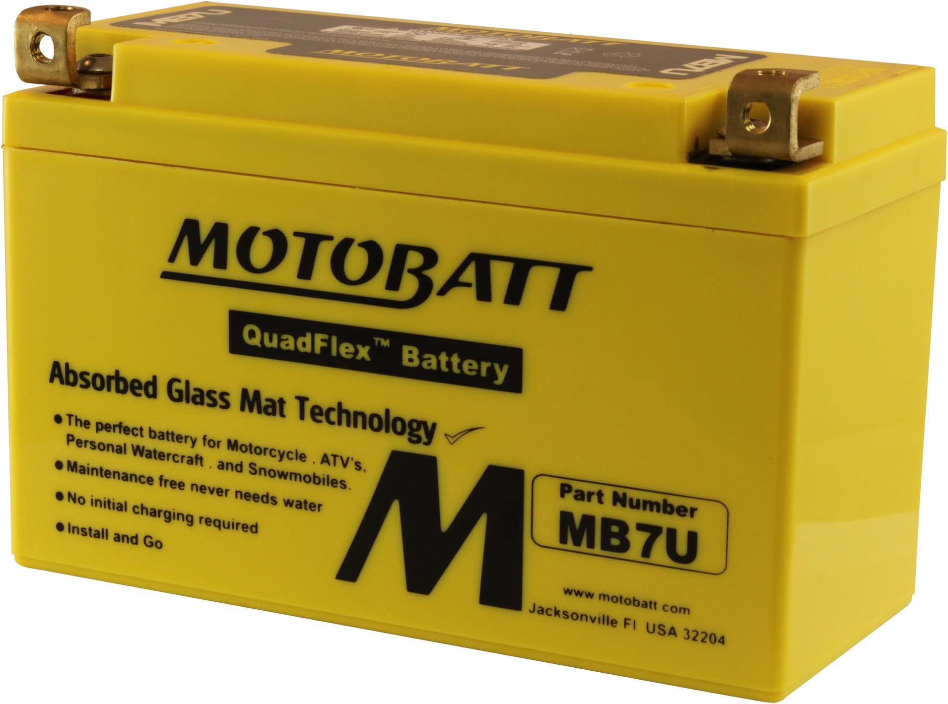 MotoBatt MB9U (12V 11 Amp) 140CCA Factory Activated QuadFlex
