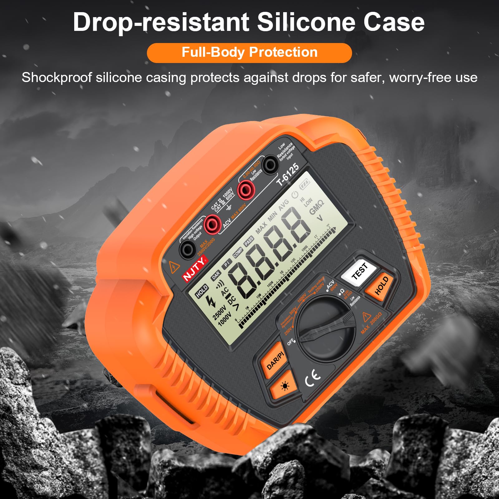 NJTY T6125 Insulation Resistance Tester - 2500V -6