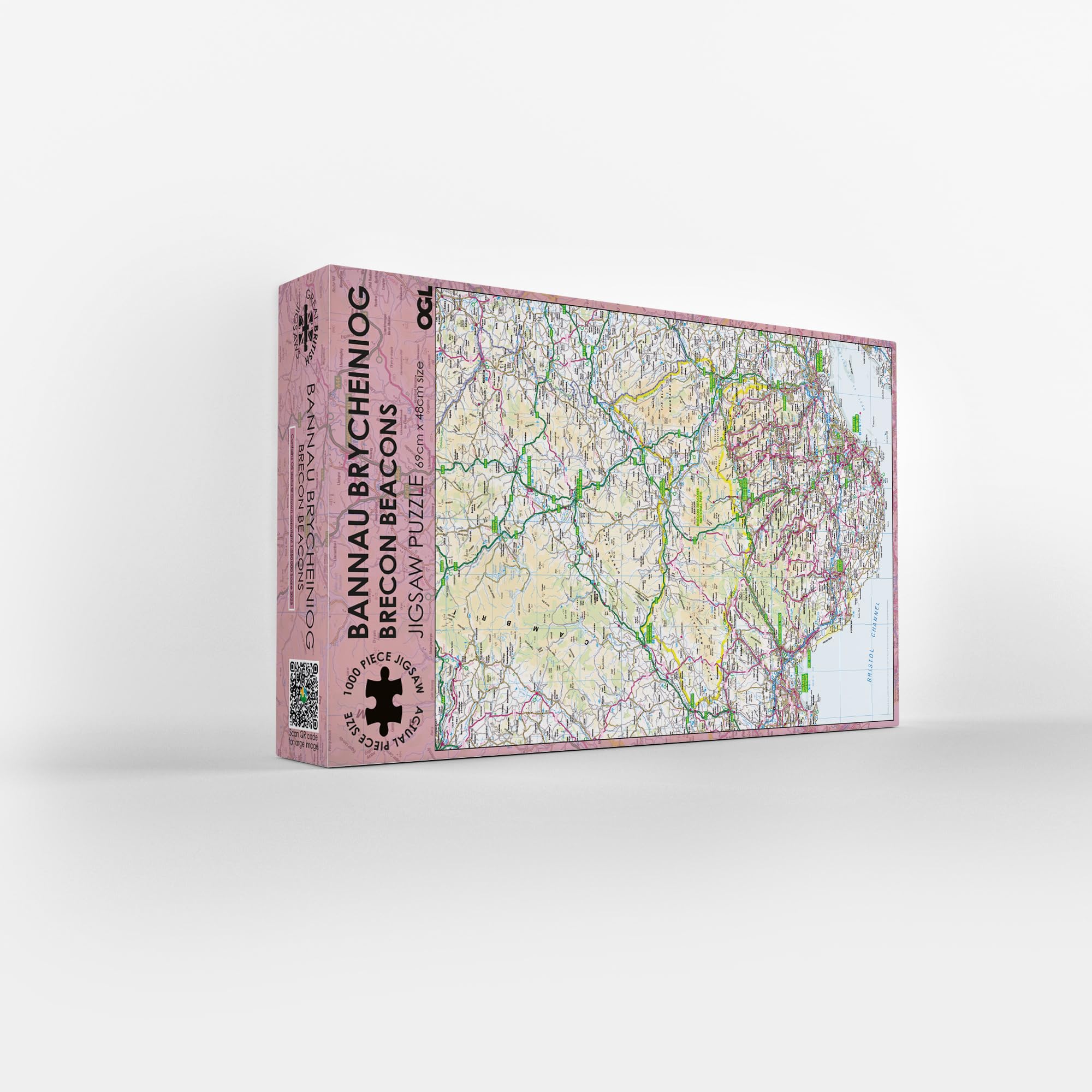 Pieceful Maps Jigsaw Puzzle, 69cm x 48cm