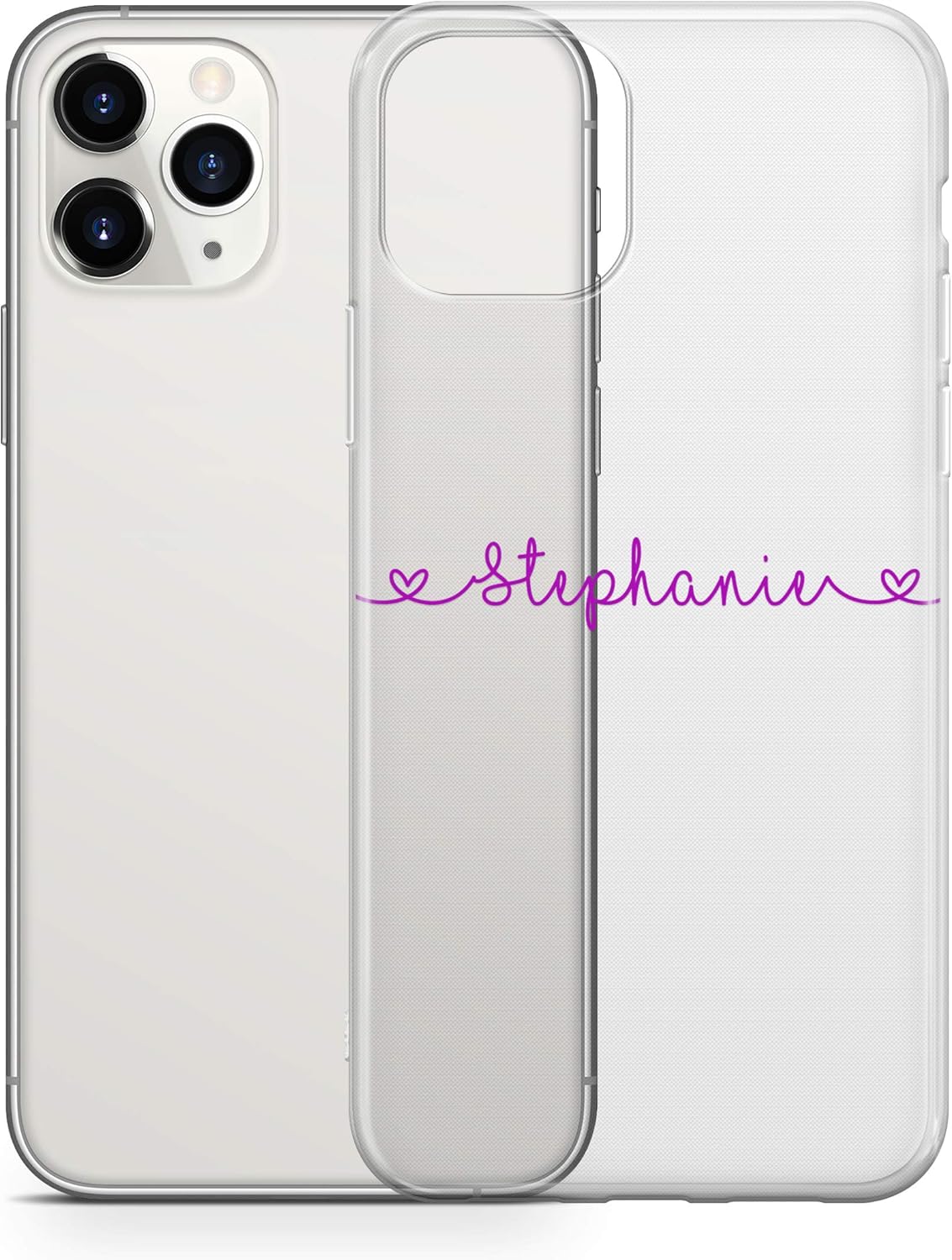Iphone 11 clear personalised case Clearance