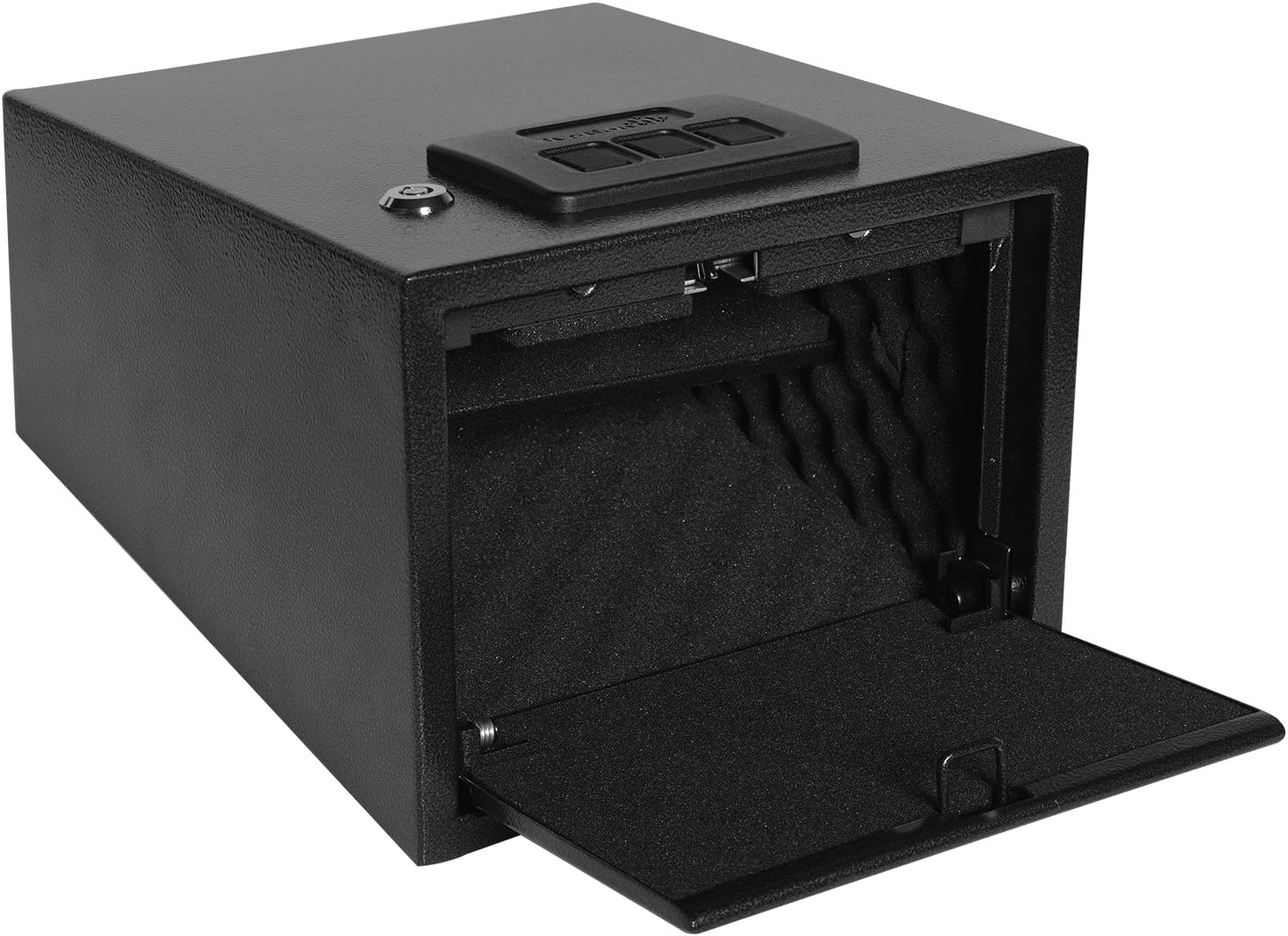 Ivation Quick Access PopOpen Door Safe ShelfMountable Gun Safe with