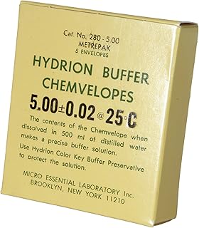 Micro Essential Lab 280-5.00 Hydrion pH Buffer Powder, 5 pH (Case of 5)