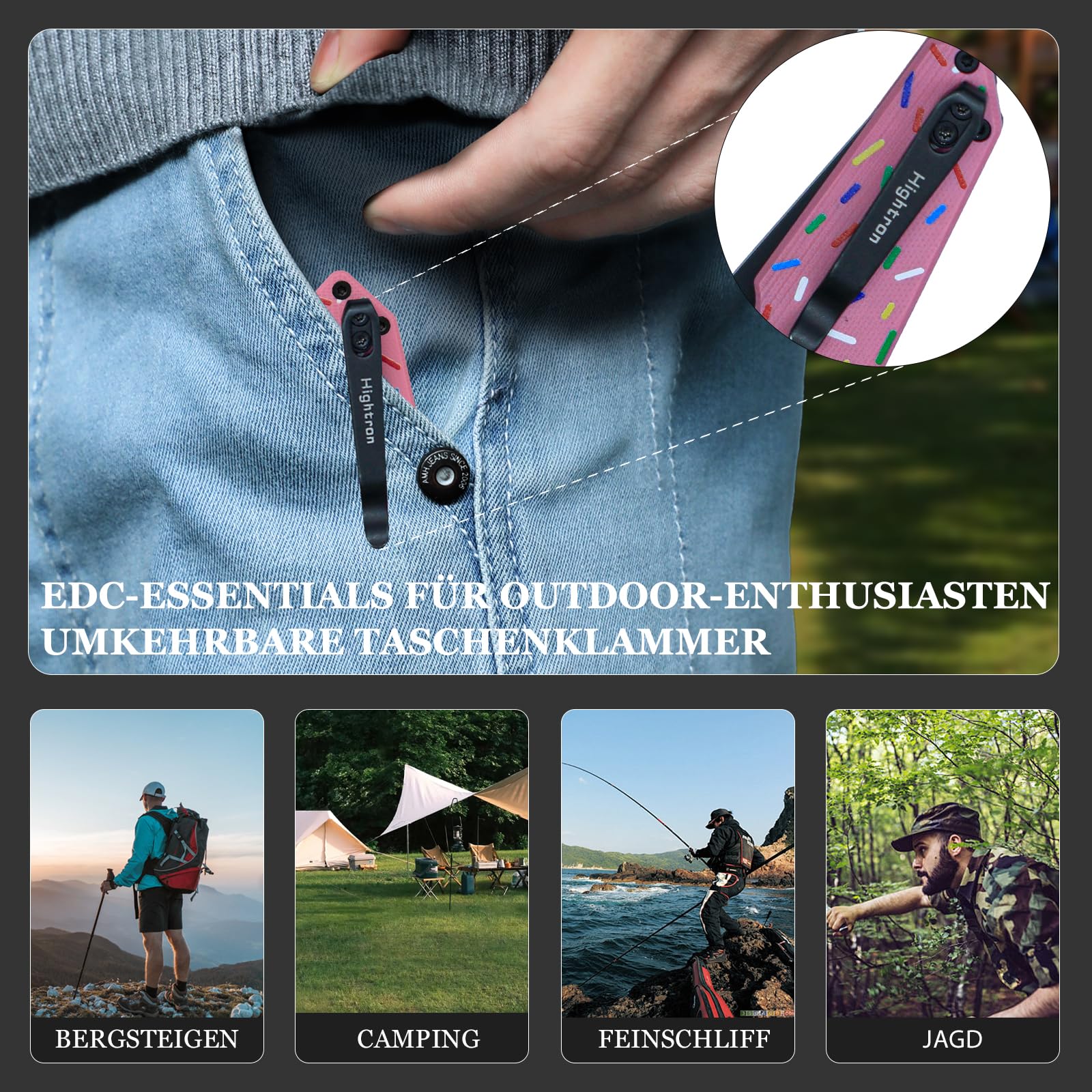 Hightron - Herramienta multifunción de corte de acero inoxidable, compacta práctica para oficina y hogar, color rosa