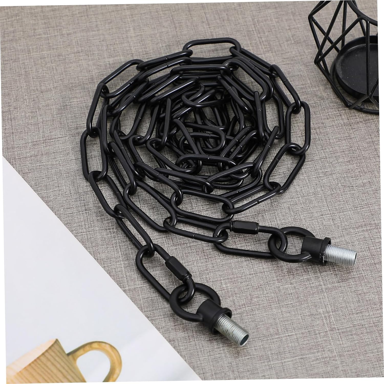 1set Heavy-duty Hanging Chain Planter Hanger Hooks Versatile Light Fixture Chain for Indoor and Outdoor Use for Plants Lanterns Bird Feeders