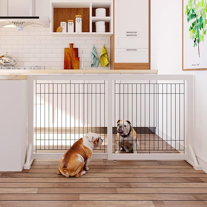 Vantas Extra Wide Pet Gate 30"53" Wide, 30" Tall Wooden