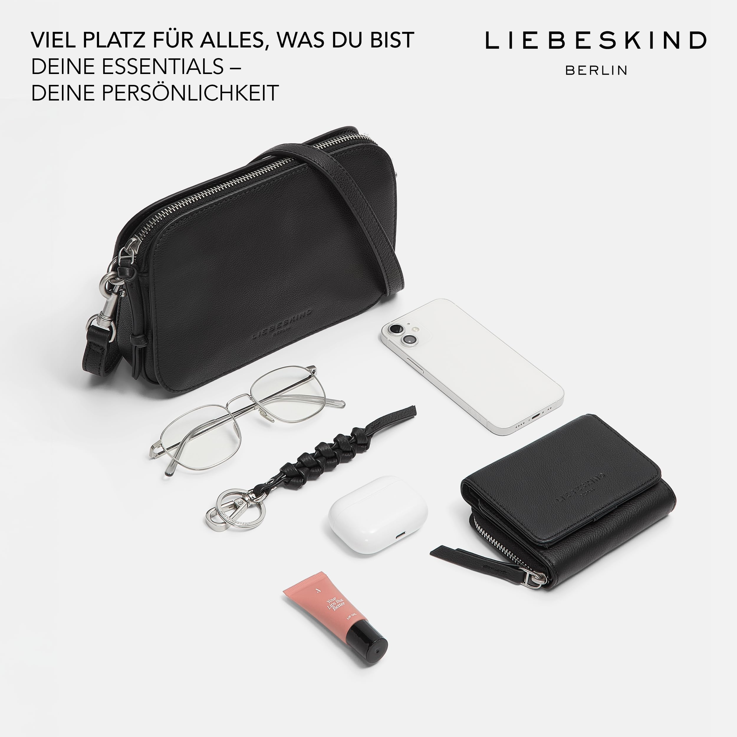 Liebeskind Berlin Umhängetasche „Luka“ I Kleine Cross-Body Bag aus Leder – Bild 7