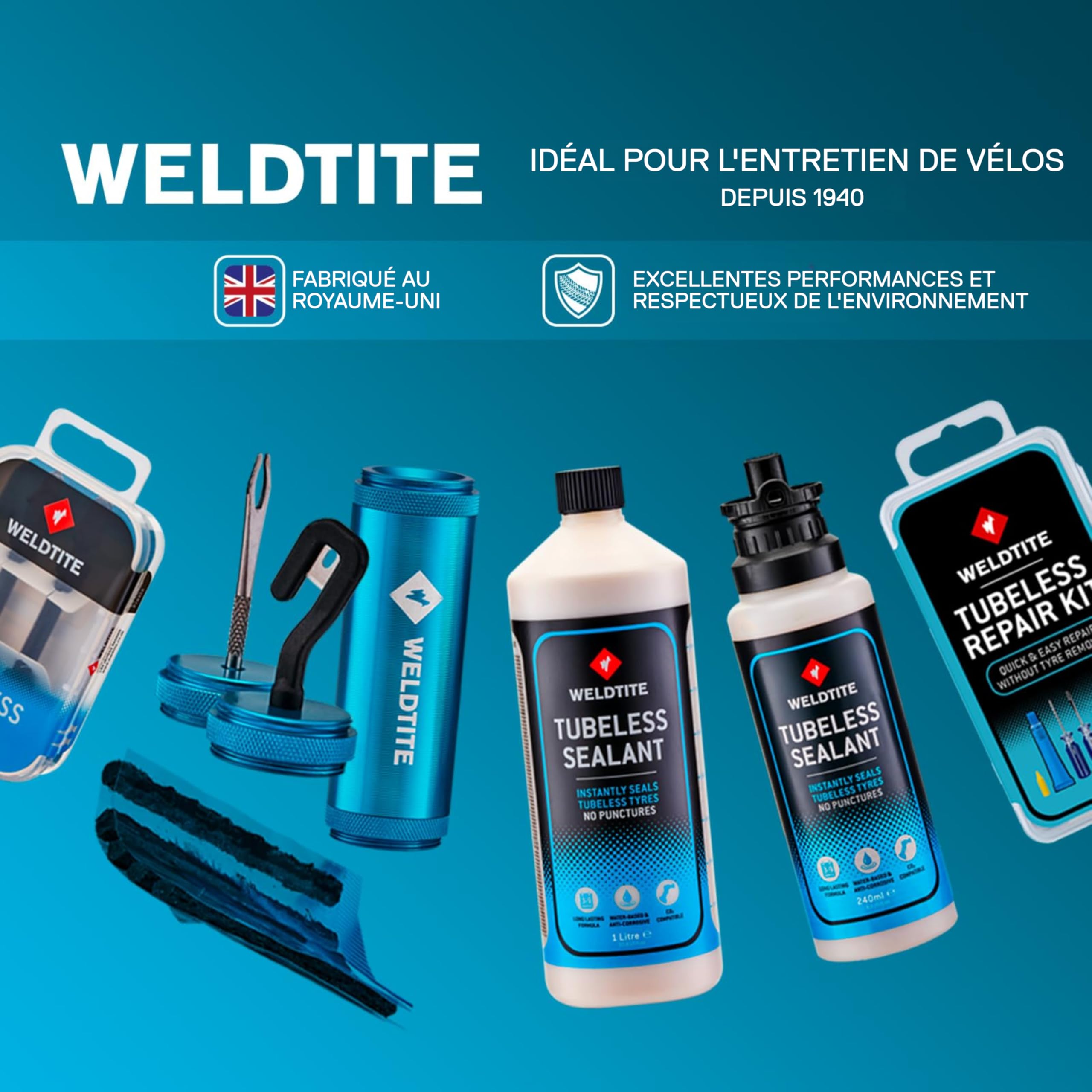 Weldtite Tragbare Tubeless-Fahrradreifen-Reparaturkapsel