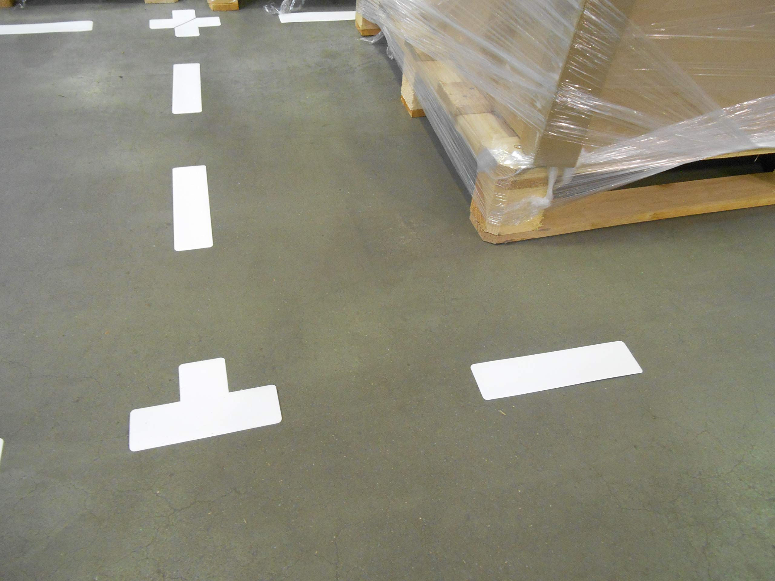 Tarifold Fr 197302- Pack of 10 Adhesive Floor Marking Symbols - "T" Shape 150 x 50 mm - White (Pack of 10)