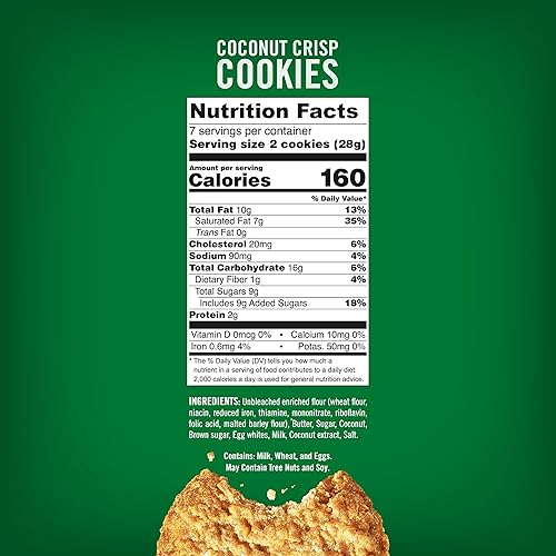 Miniatura 2 de Tate's Bake Shop Galletas crujientes de coco, 7 onzas