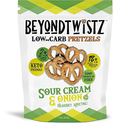 Miniatura 3 de BeyondTwistz Pretzels bajos en carbohidratos, paquete de explosión de sabor, apto para dieta cetogénica, 0.07 oz de carbohidratos netos, 0.63 oz de