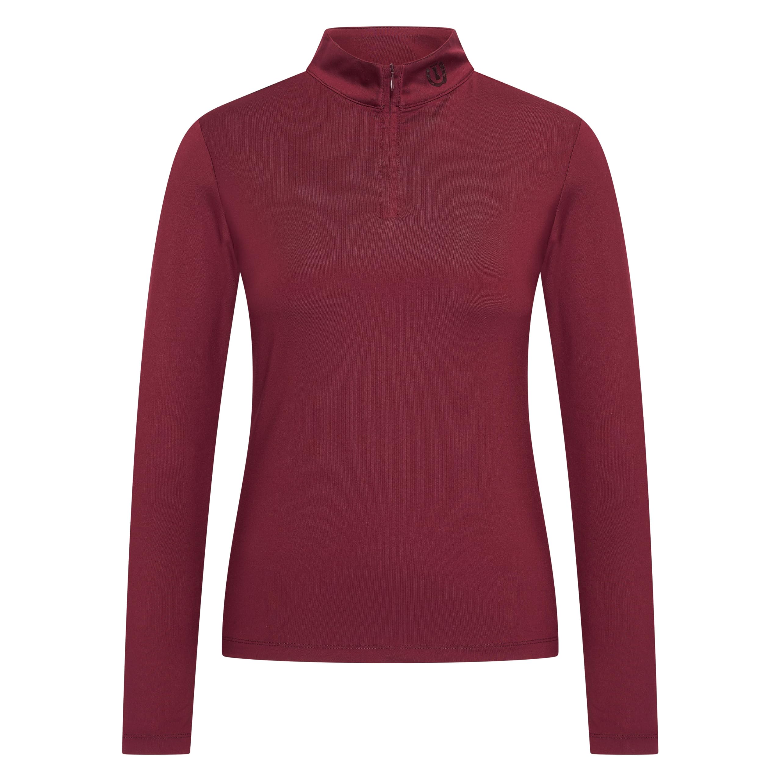 Imperial Riding IRH Jamy Base Layer Long Sleeve Functional Shirt with Half Zip and Stand-Up Collar