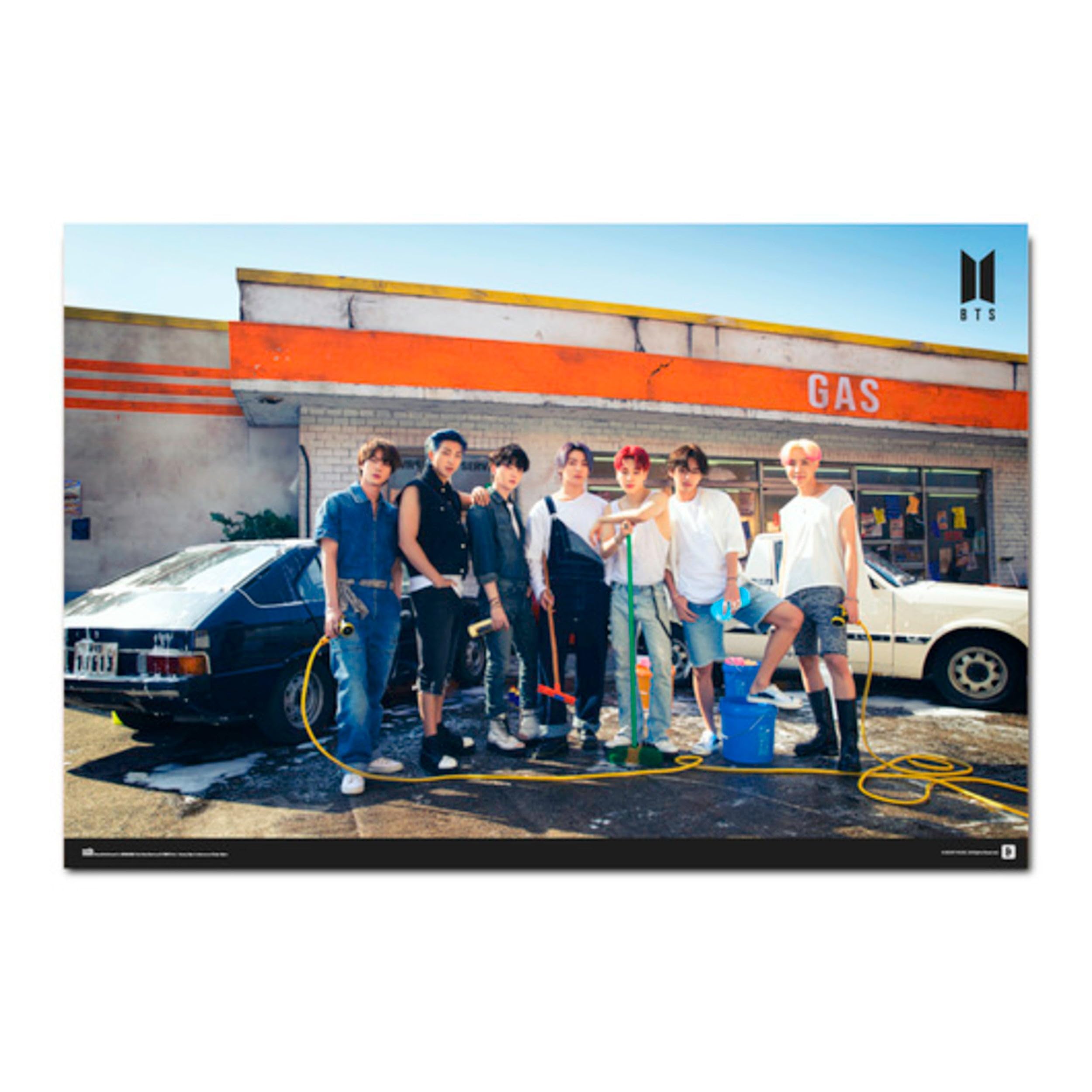 Amazon.com: Grupo Erik Official BTS Gas Station Poster - 35.8 x