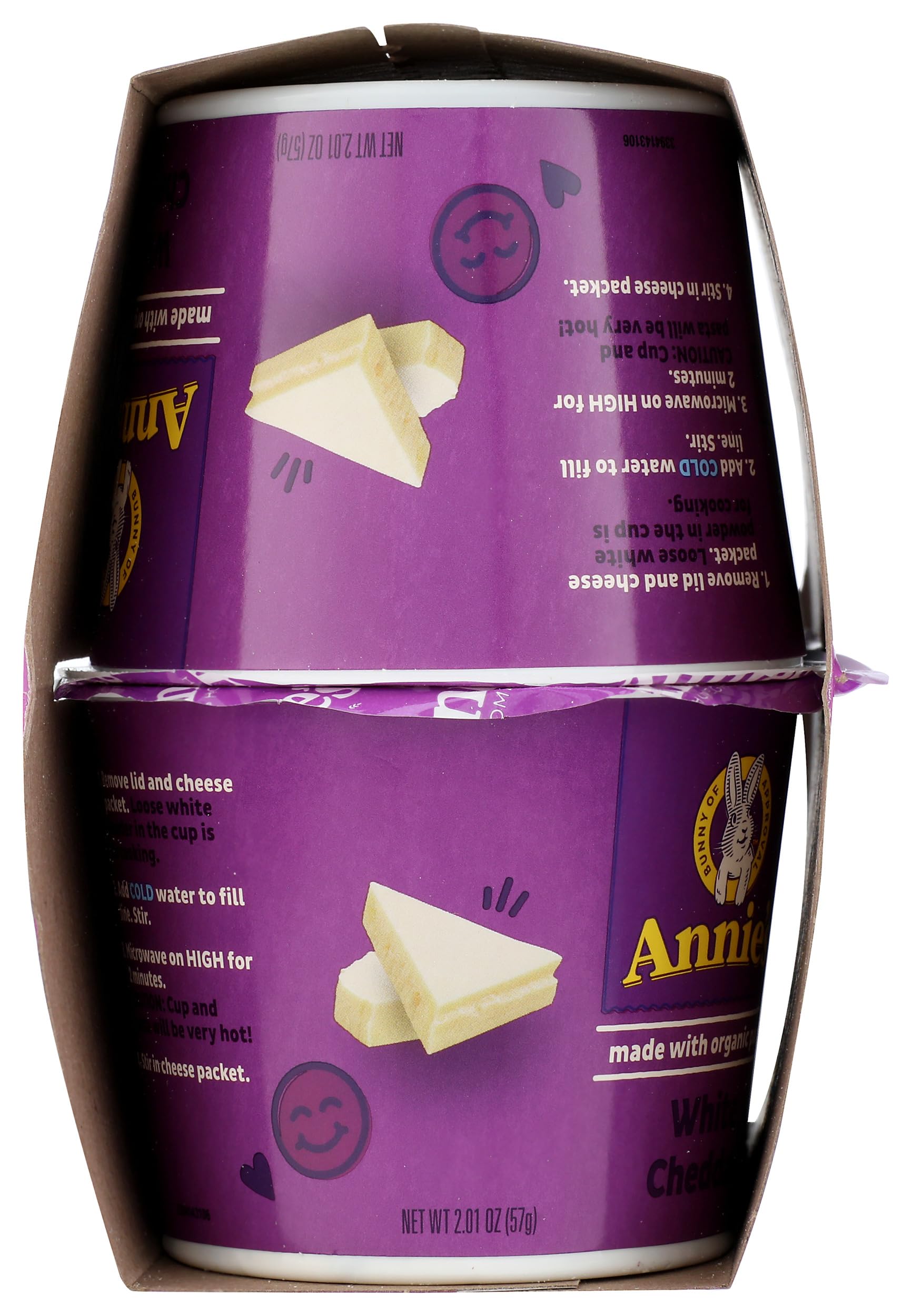 Annie'S Homegrown, Mac Cheese White Cheddar 4 Pack, 8.04 Ounce