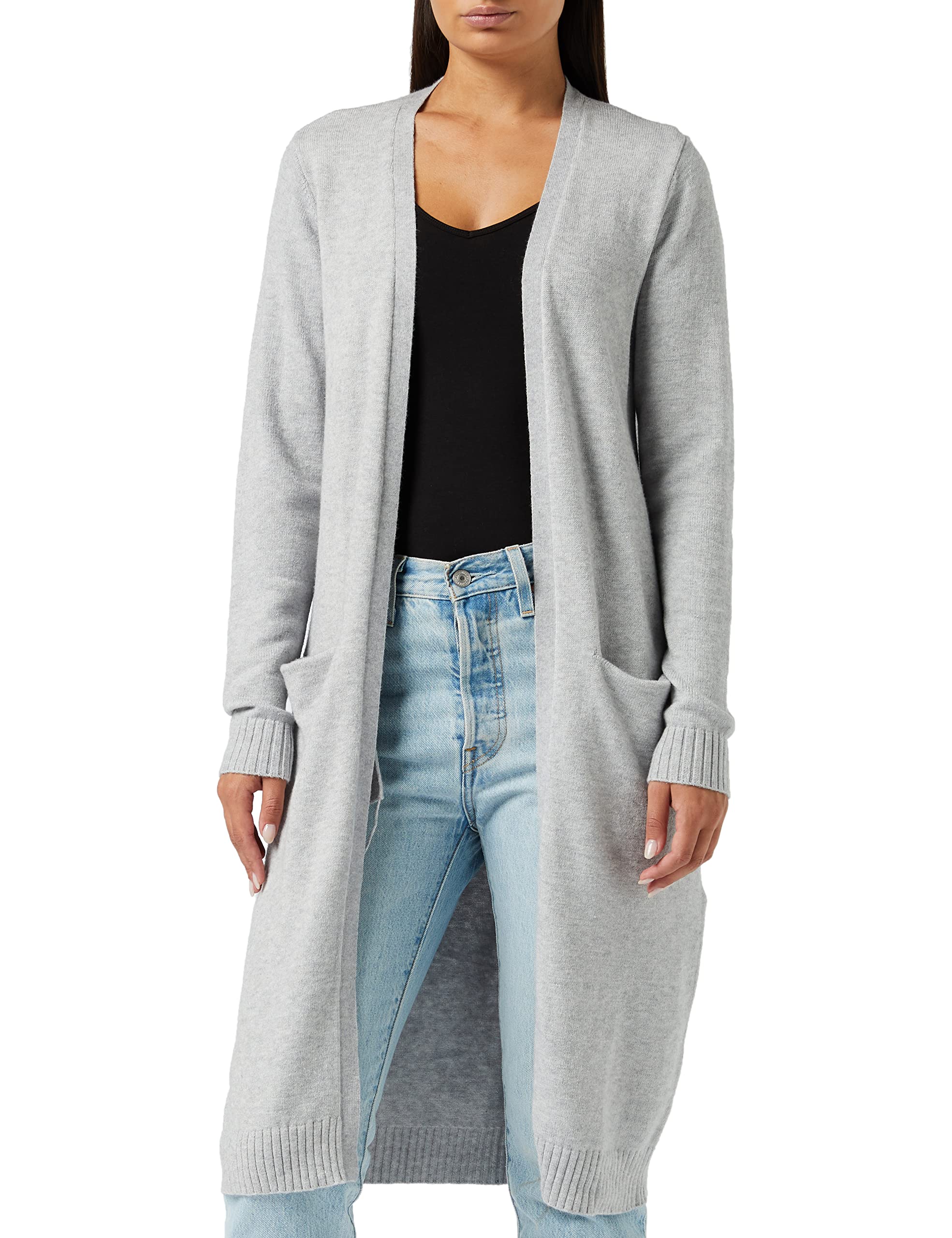 VilaWomen's Viril L/S Long Knit Cardigan-noos Cardigan