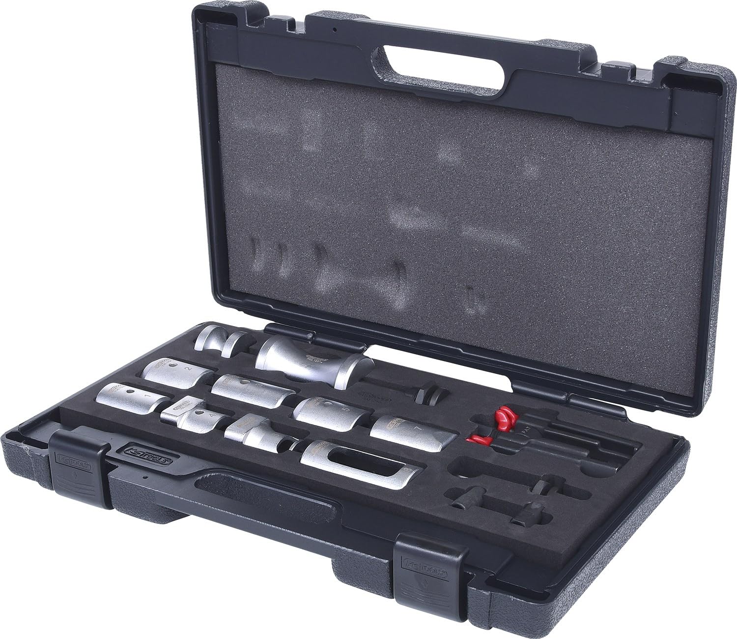 KS Tools 700.1240 Serie di Estrattori Bracci Tergicristallo, 13 Pezzi, Inserto in Gommapiuma, 1/3