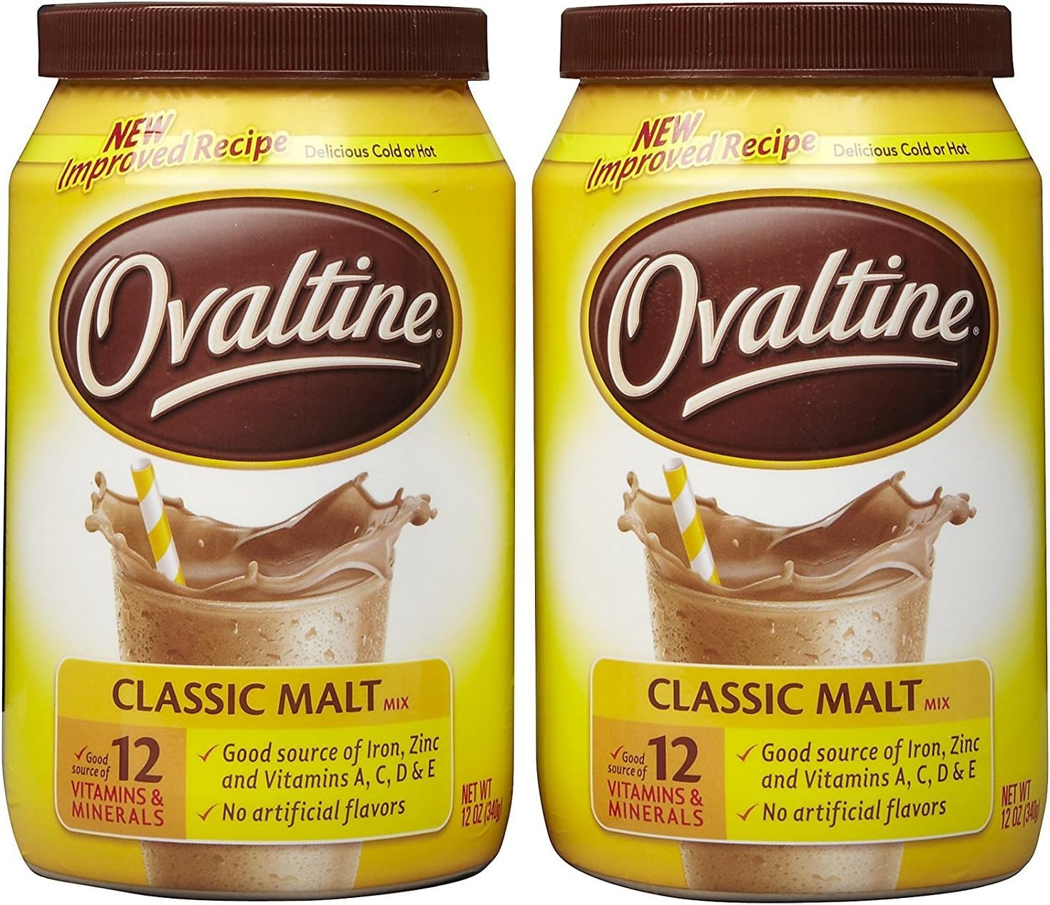 Ovaltine Classic Malt - 12 Ounce (Pack of 2)