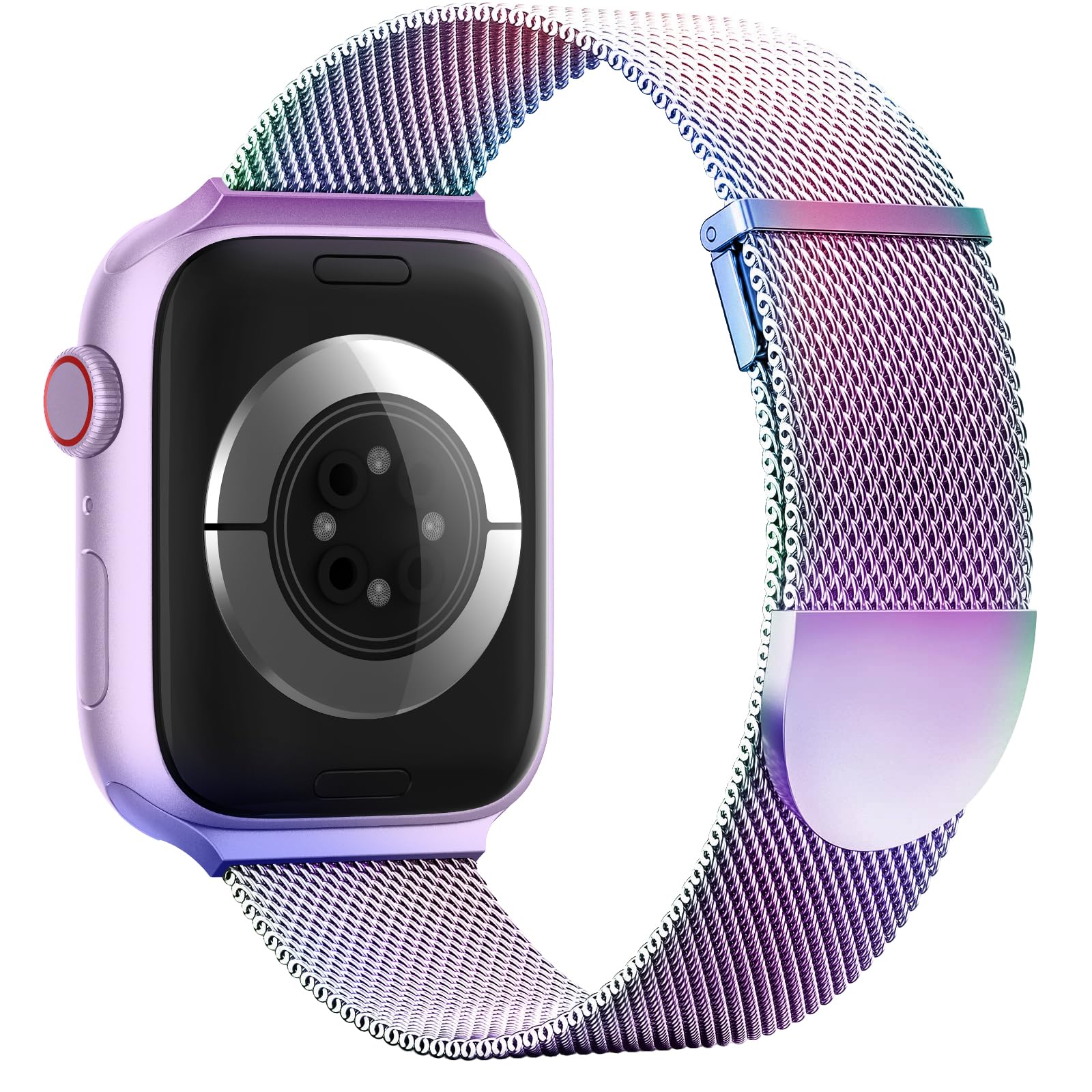 Higgs Strap Compatible with Apple Watch Straps 42mm 46mm 45mm 44mm 41mm 40mm 38mm 49mm for Women Men, Dual Magnetic Adjustable Metal Band for iWatch Series 11 10 9 8 7 6 5 4 SE Ultra 3 2 1 — view 18