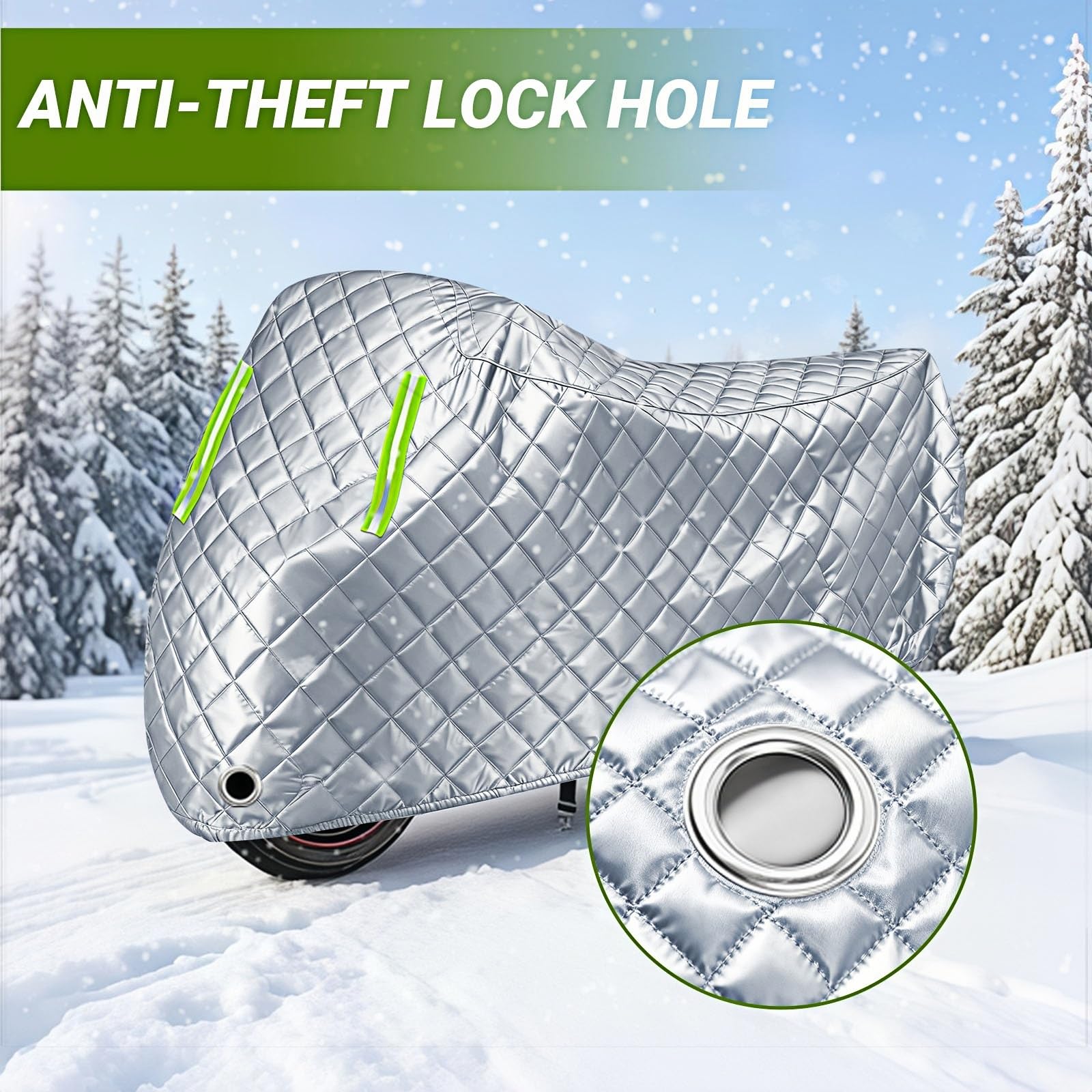 Telo Coprimoto compatibile con Sachs 49er 49er | Telo coprimoto per tutte le stagioni protegge da grandine vento forte neve e polvere con chiusura a chiave
