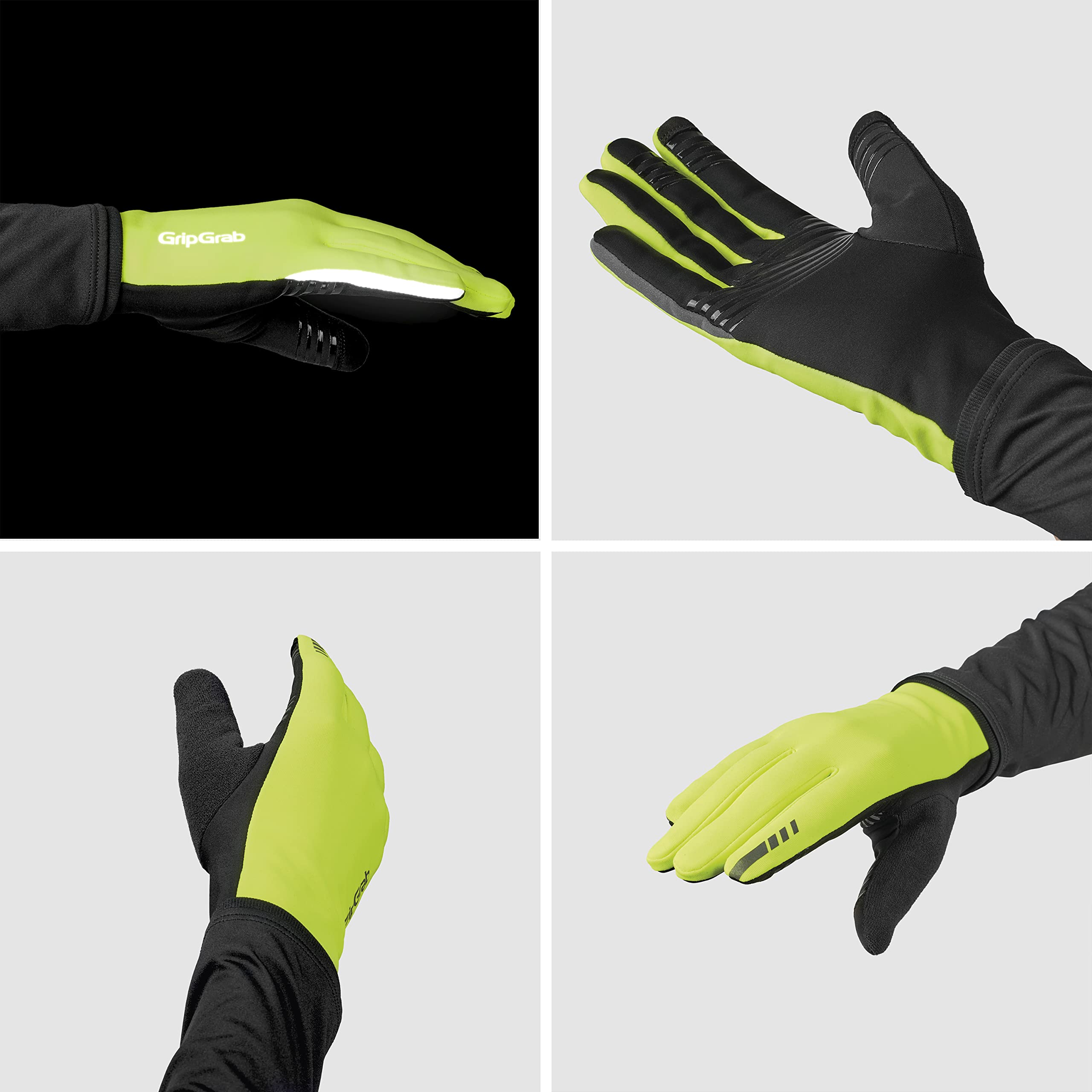GripGrab Insulator 2 Spring-Autumn Thermal Cycling Gloves Thin Winter Road Gravel Biking Glove Warm Full Finger Liners