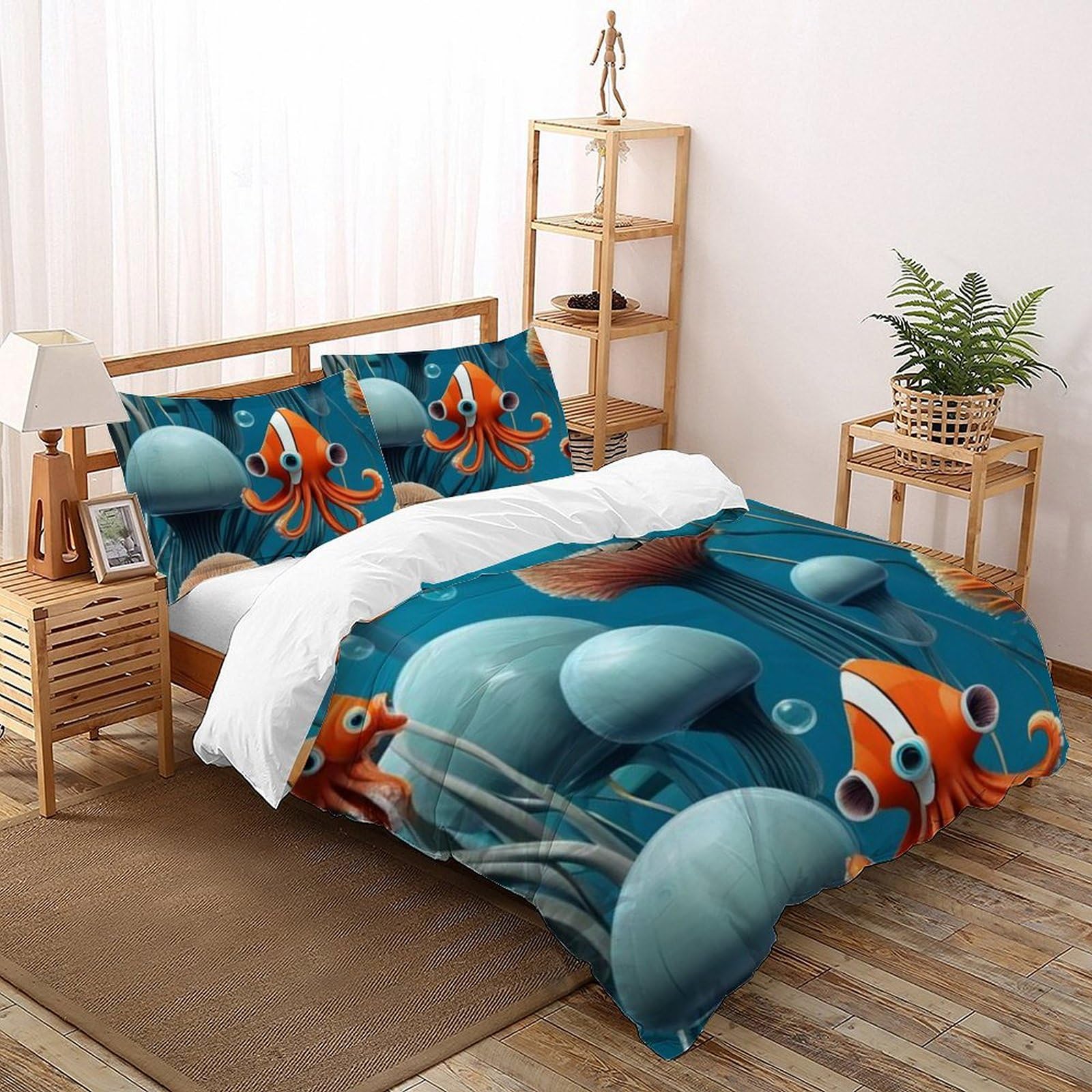 Literie microfibre Animaux 3D pour décorer une chambre de fille