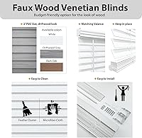 Vista 3 de Persiana de madera sintética con cordón