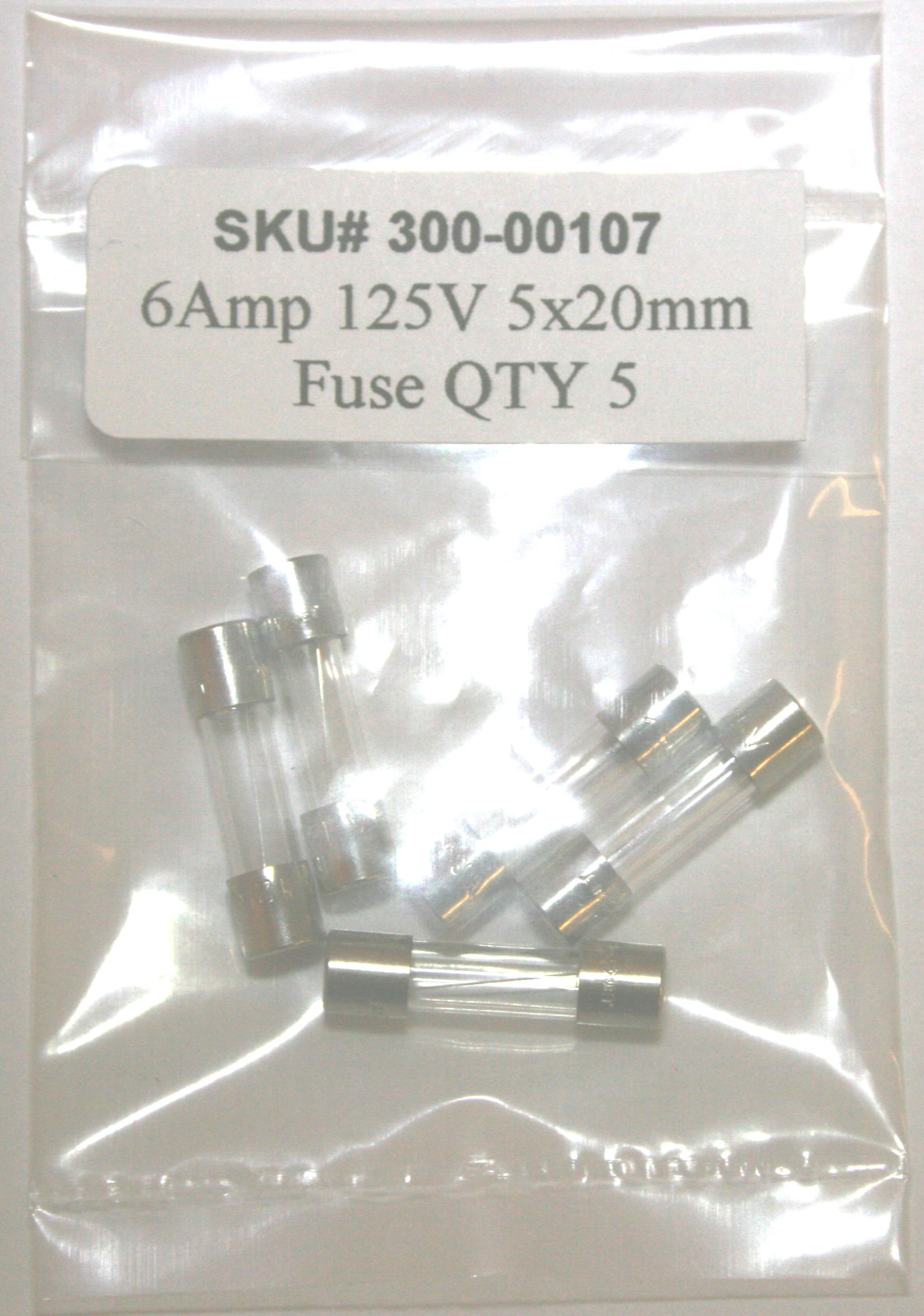 Chanzon 20 Pièces UL Listed 5x20 0.5A 125V Verre AGC