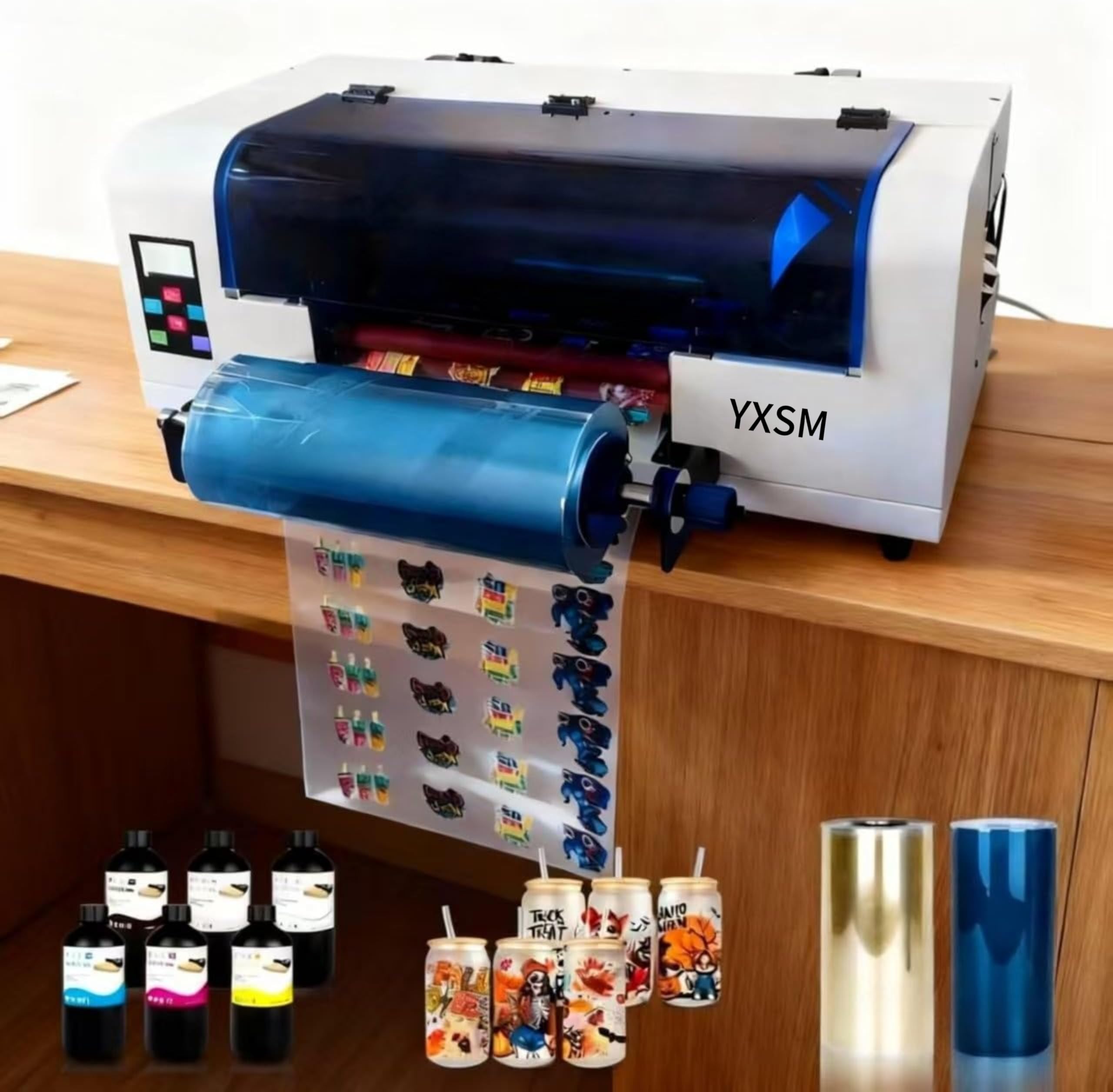 A3+ UV DTF Printer with AB Film and UV Ink