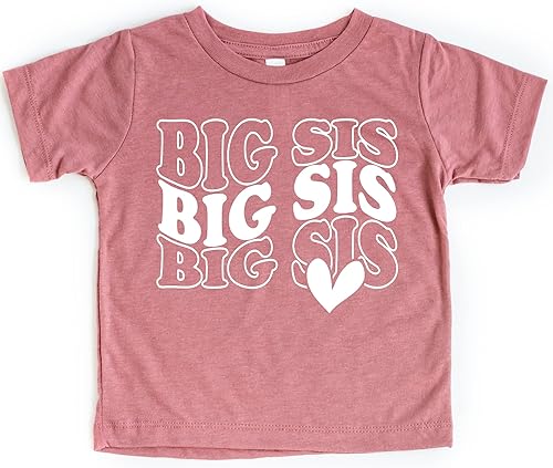 Big Sister Shirt, Sibling Reveal, Pregnancy Reveal, Announcement Shirt, Baby Shower Gift, Toddler Girl Outfit, Trendy Retro Toddler Outfit,