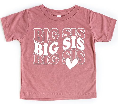 Big Sister Shirt, Sibling Reveal, Pregnancy Reveal, Announcement Shirt, Baby Shower Gift, Toddler Girl Outfit, Trendy Retro Toddler Outfit,