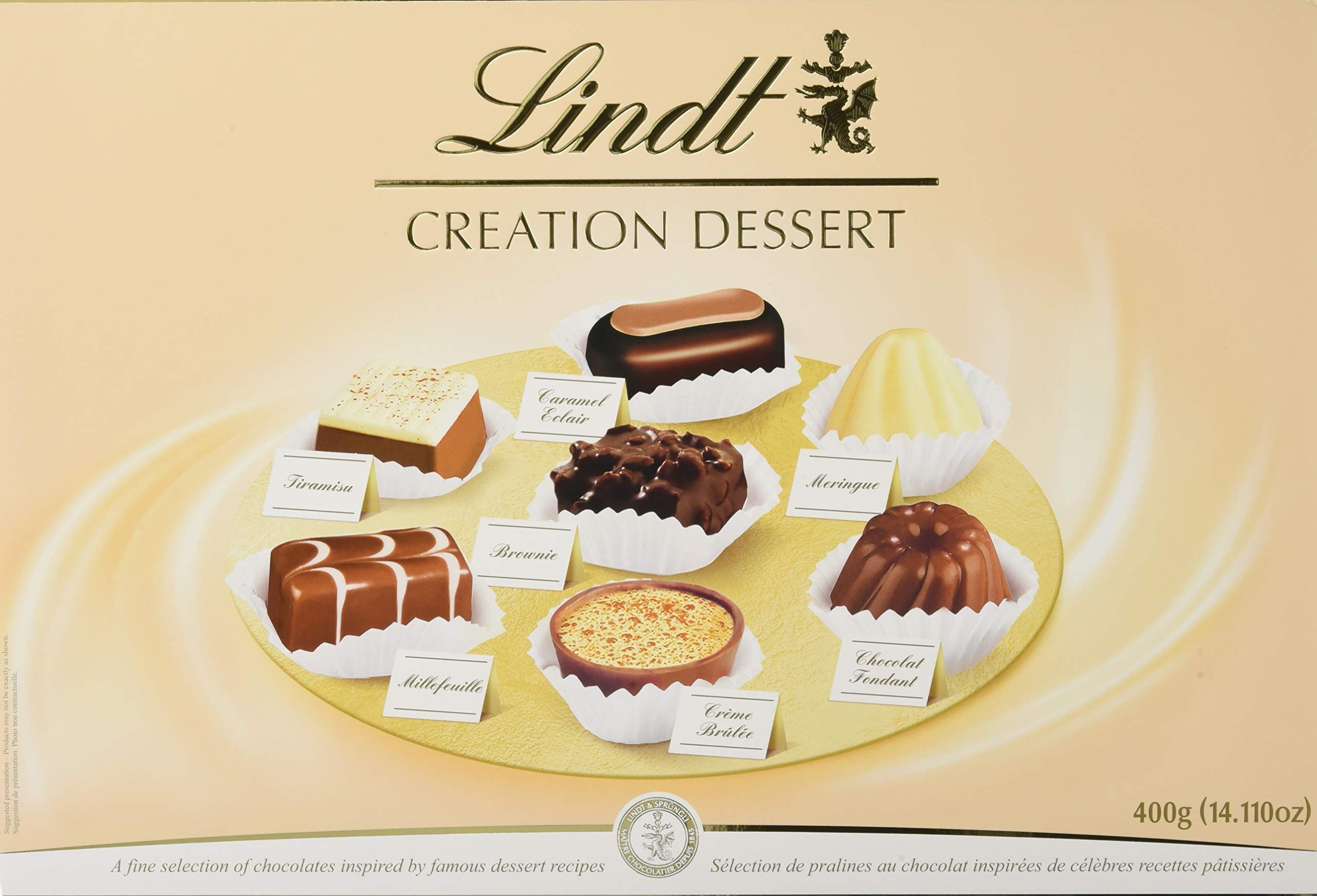 Lindt Creation Dessert Assorted Chocolates Gift Box, 400 Grams