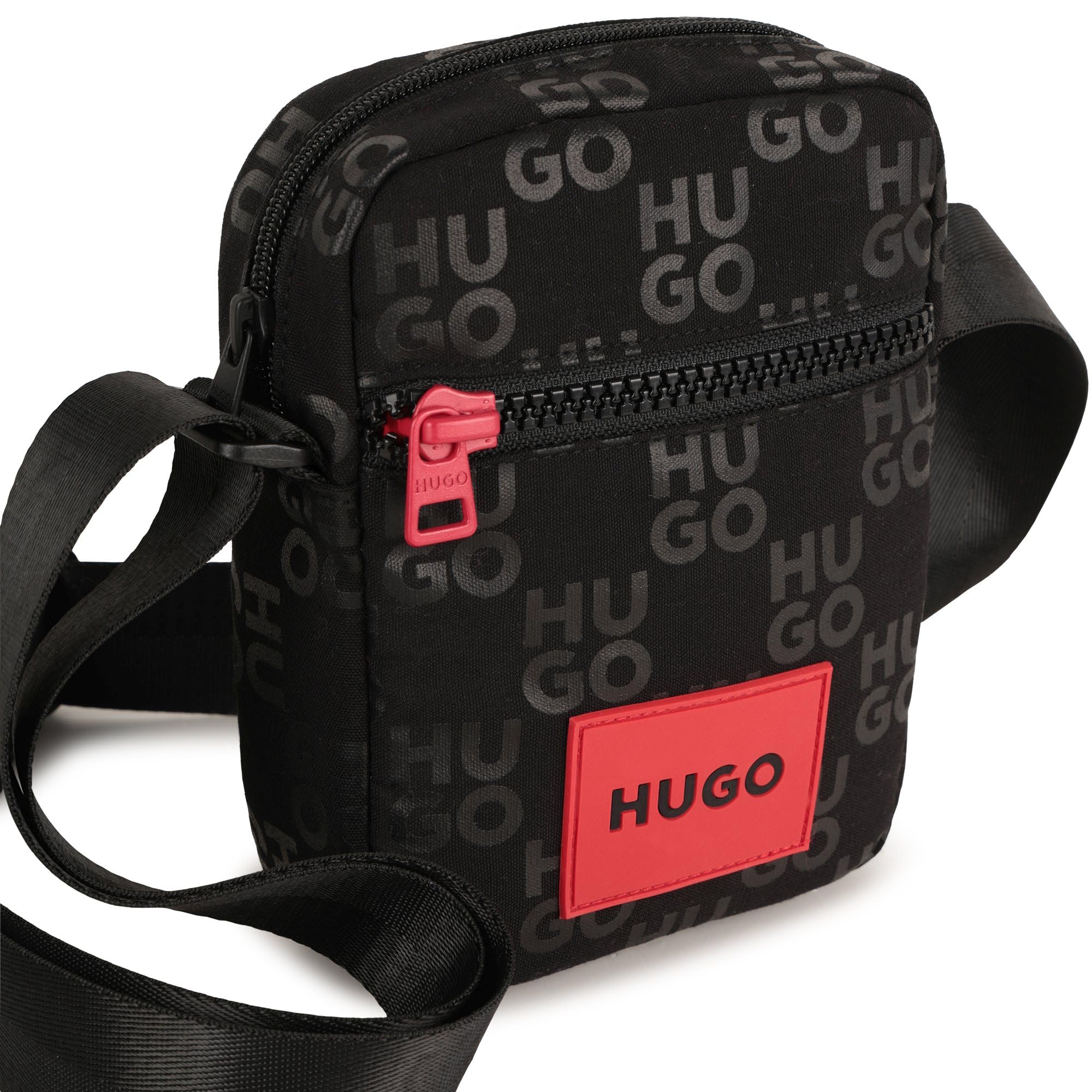 HUGO G00555 Bandolera para niño, Negro, Taille normale