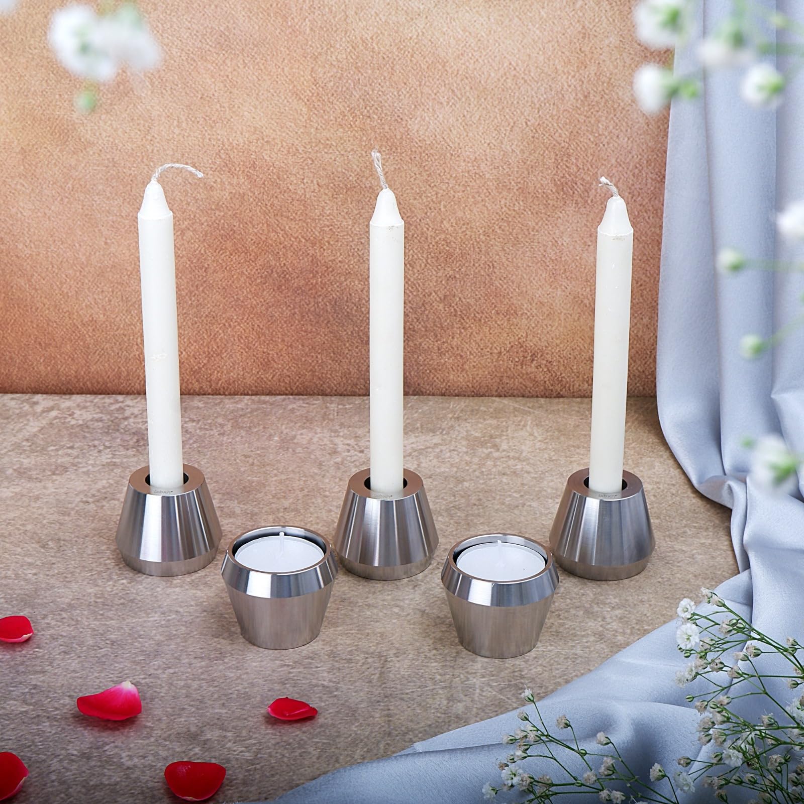 Buy LxBxH® Candle Holder - Dual One (Stainless Steel) Online at