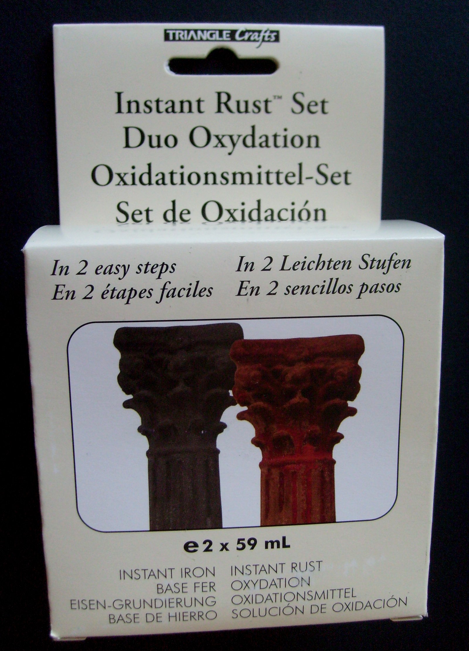 Modern Option Solutions pour effets décoratifs, Flacons 118 ml, Eisen + Rost, Effektlösungen Sets 2 x 59 ml Flaschen