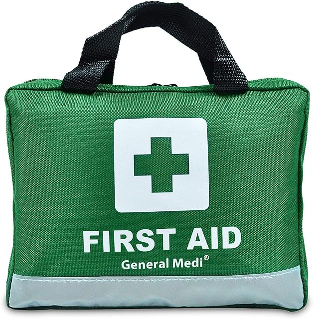 210 Piece First Aid Kit- Emergency kit - Reflective Design - Includes Eyewash, Ice(Cold) Pack, Moleskin Pad and Emergency Blanket for Travel, Home, Office, Car, Workplace & Outdoor