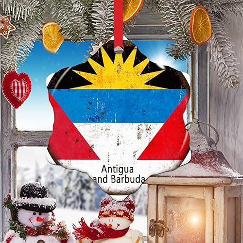 Vista 19 de Chipre - Adornos colgantes para árbol de Navidad, bandera nacional de Chipre, adornos de cerámica para decoraciones de Navidad, regalo de viajero