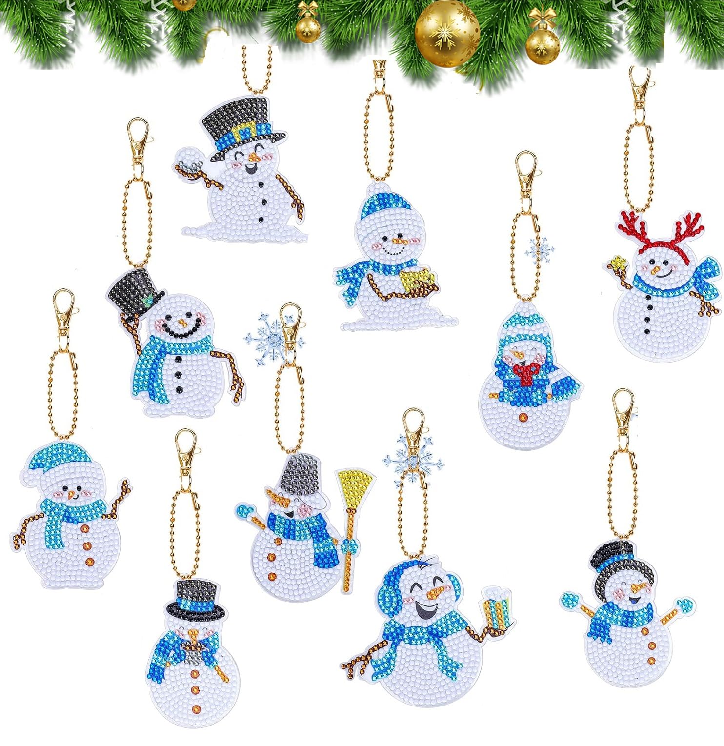 Amazon.co.jp: キーホルダー クリスマス飾り ダイヤモンドアート