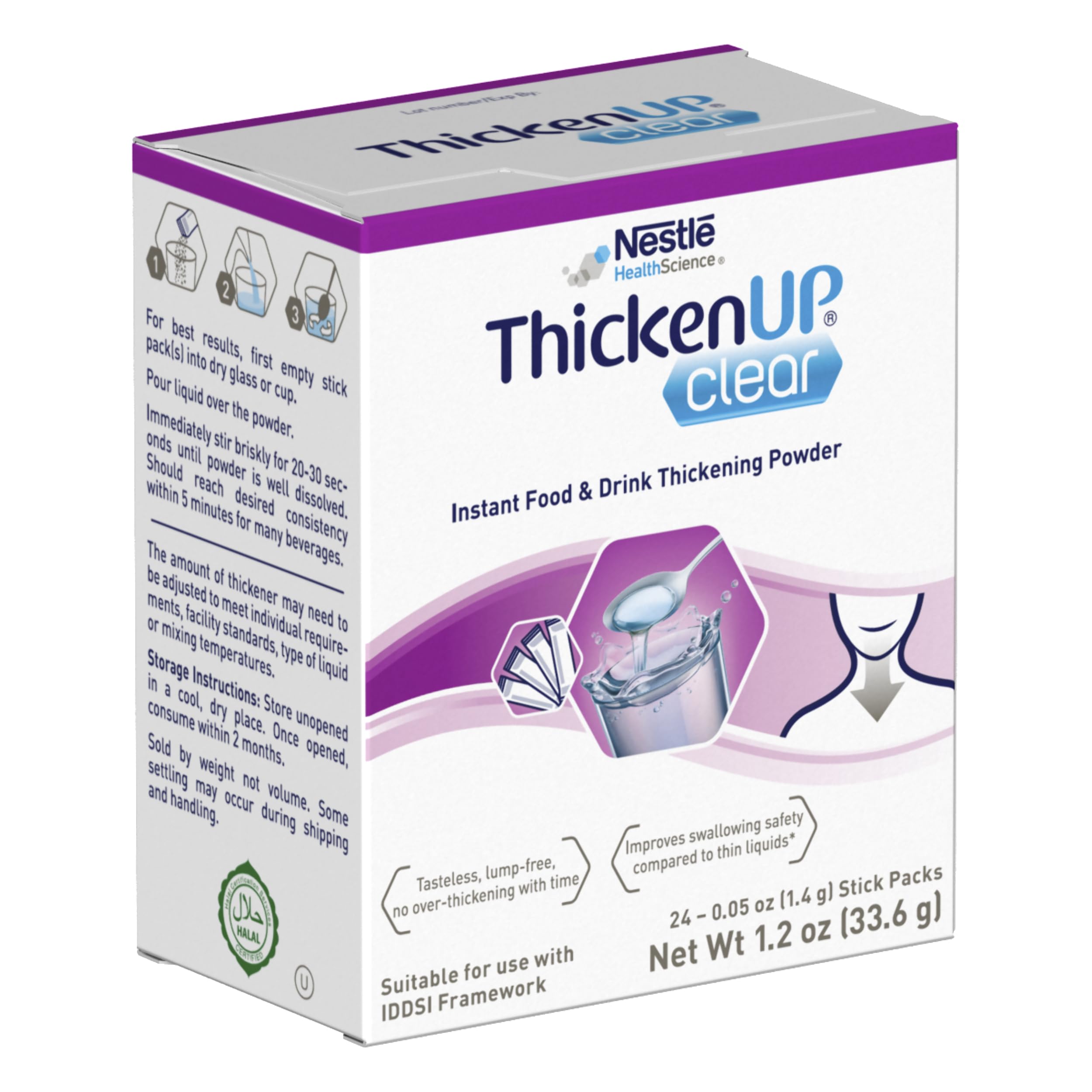ReSource Thicken Up Clear Packets, 0.05 Ounce - 24 Count (Pack of 12)