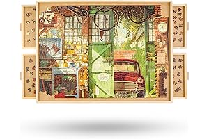 Rotating Puzzle Workstation: All4jig 1500 Piece Mass Effect Puzzle Board