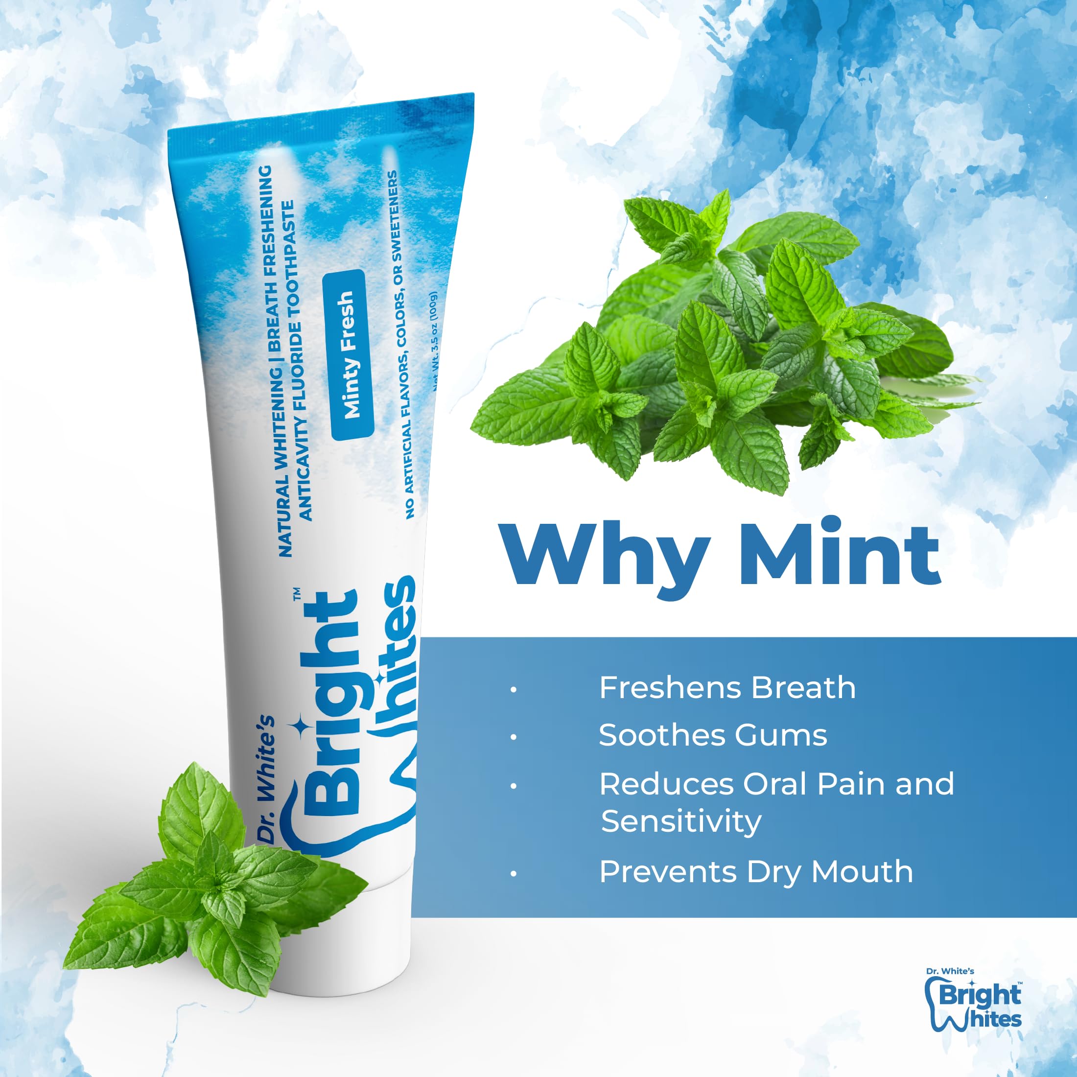 Amazon.com: Dr. White's Bright Whites Anticavity Fluoride