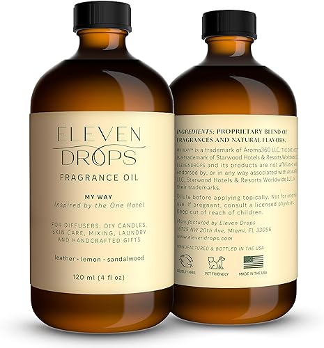 My Way - Aceite difusor  Aceite de fragancia prémium inspirado en The One Hotel  Aroma vigorizante My Way para difusores de aire frío, hogar,