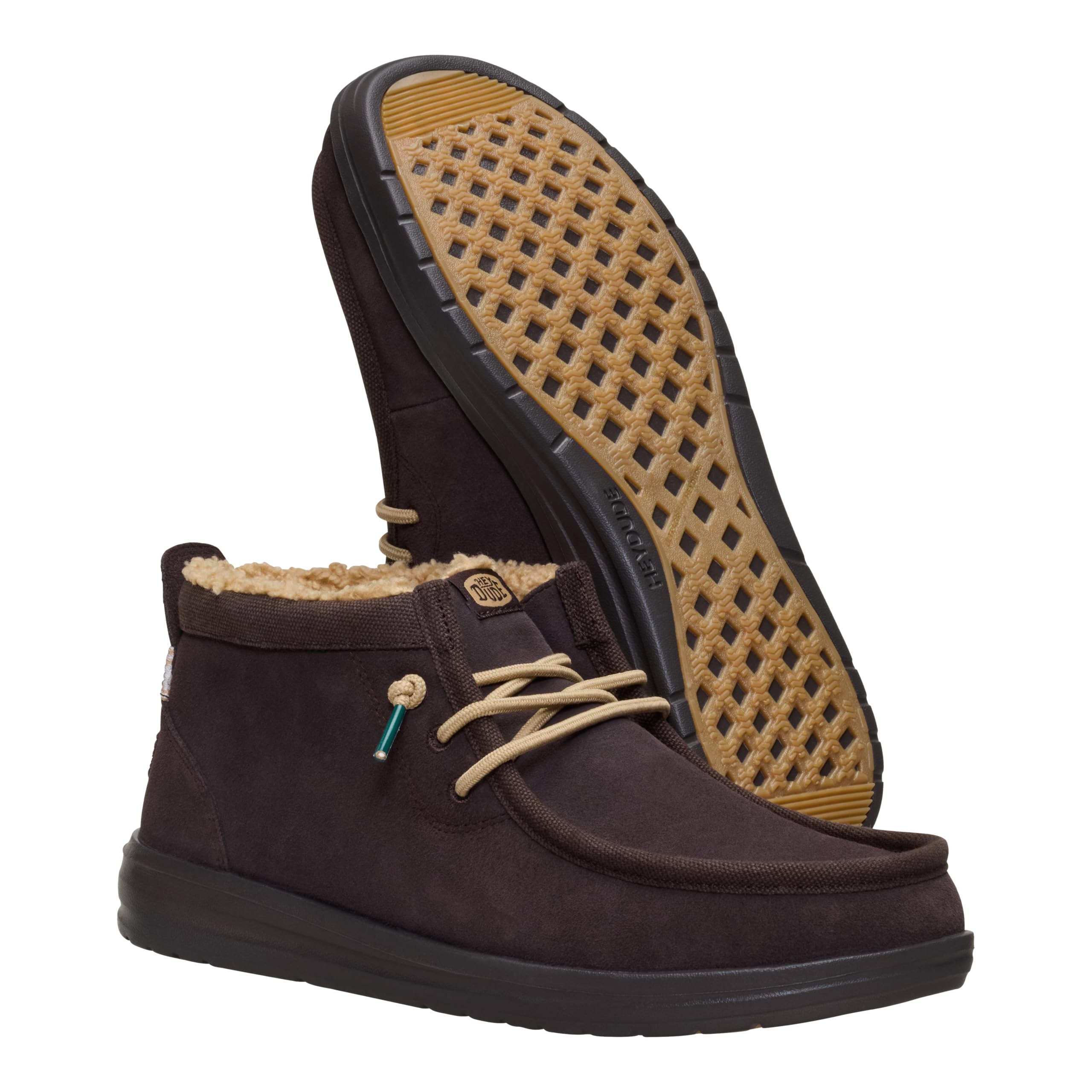 HEYDUDE Chaussures Bateau Wally Mid gripr Classic 2iv Mole Brown