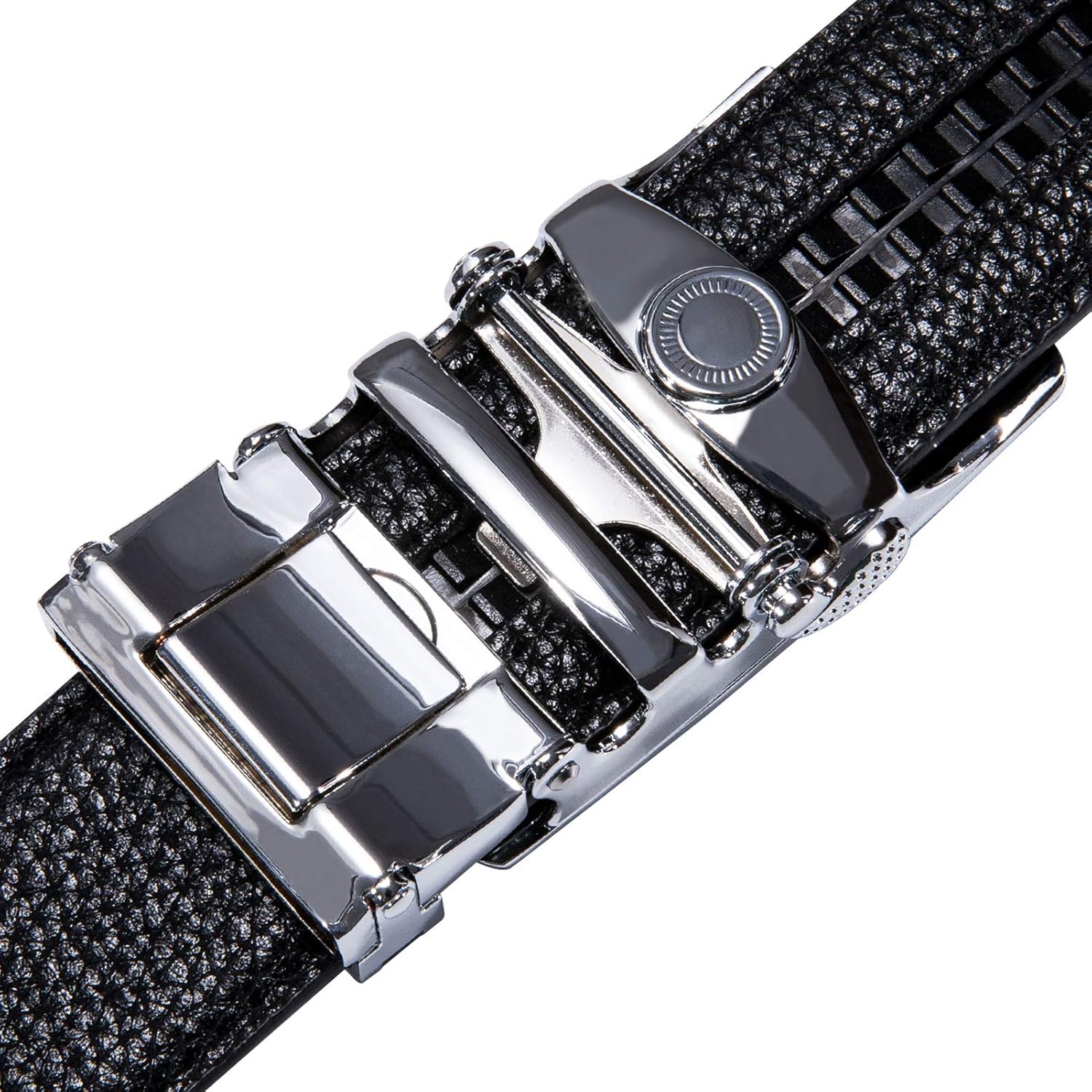 Dubulle Men's Ratchet Belt Gold/Black/Red/Green/Blue/White Automatic Buckle Business Casual Belt Gift - Adjustable Fit - Image 6