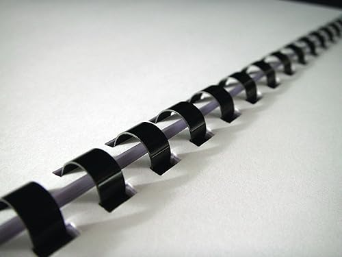 Miniatura 7 de Fellowes 5006801-99 Pulsar+ Peine de encuadernación (5006801) y 52326 peines de plástico – Parte trasera redonda, 1/2 pulgada, 90 hojas, negro,