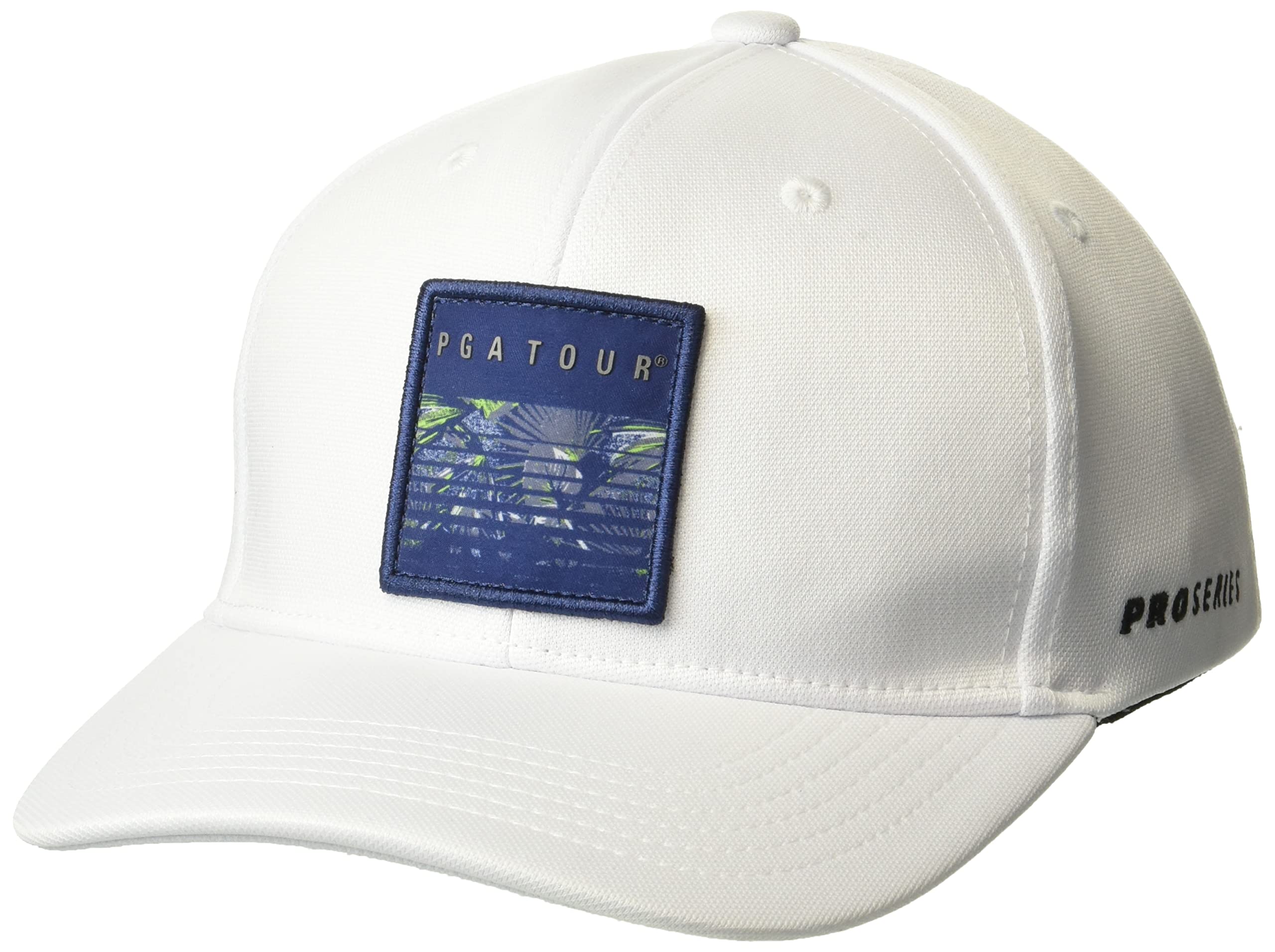 PGA TOUR Men's Palms in Motion Golf Gap Hat, Bright White, One Size