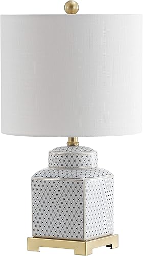 Miniatura 7 de JONATHAN Y JYL3043A Cleo - Lámpara de mesa LED de cerámica y metal de 21.5 pulgadas con tarro de jengibre, contemporánea, de transición para