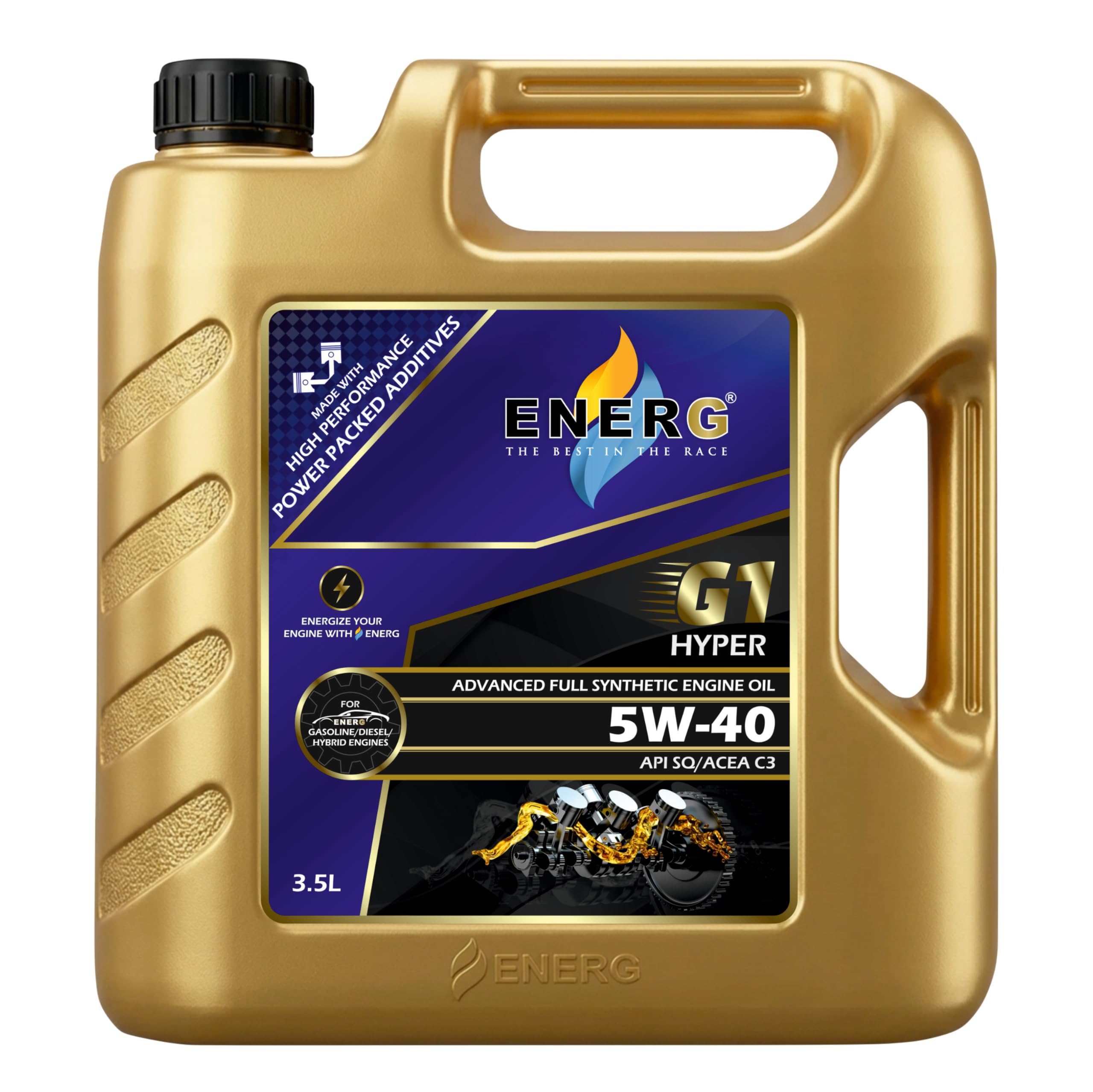 ENERG G1 Hyper 5W-40 Fully Synthetic Engine Oil (3.5 Litre)-image-33