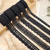 Vista 12 de Cinta de encaje vintage de 15 yardas para manualidades de costura, envoltura de regalos